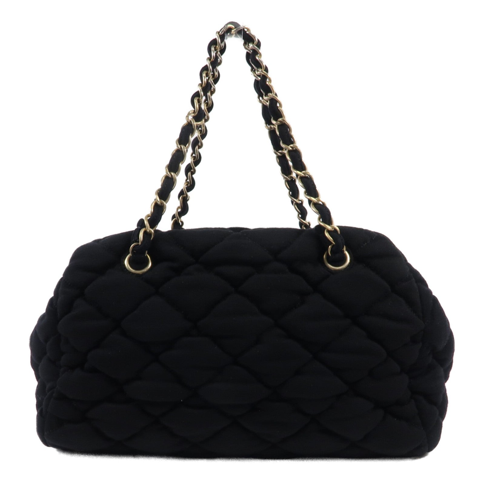 CHANEL 帆布Shoulder Bag金扣肩背袋