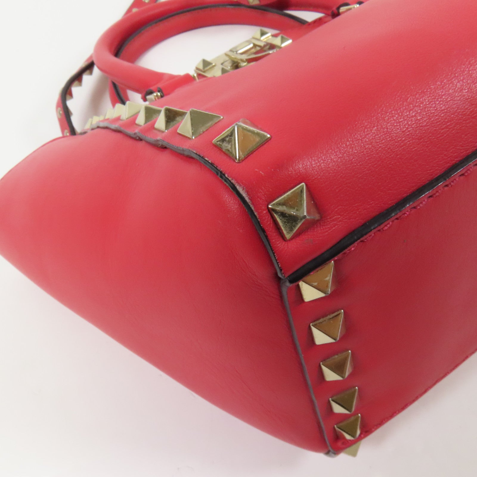 Valentino 牛皮皮革2way Shoulder Bag金扣手挽肩背兩用袋