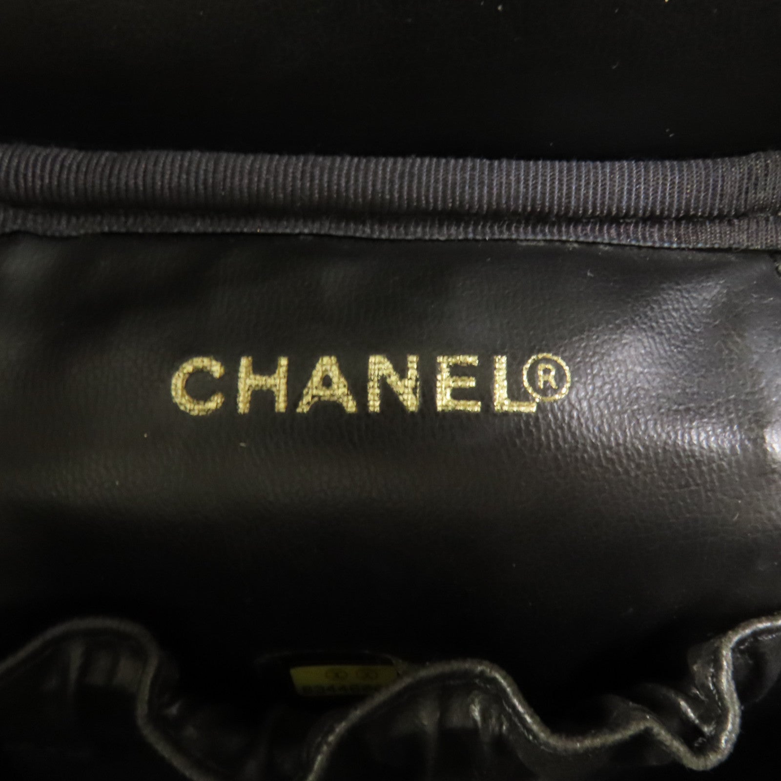 CHANEL 牛皮皮革Vintage Vanity金扣手挽袋