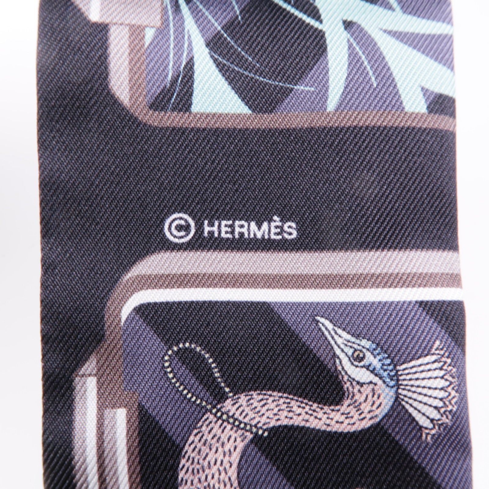 HERMES 絲質Twilly絲巾