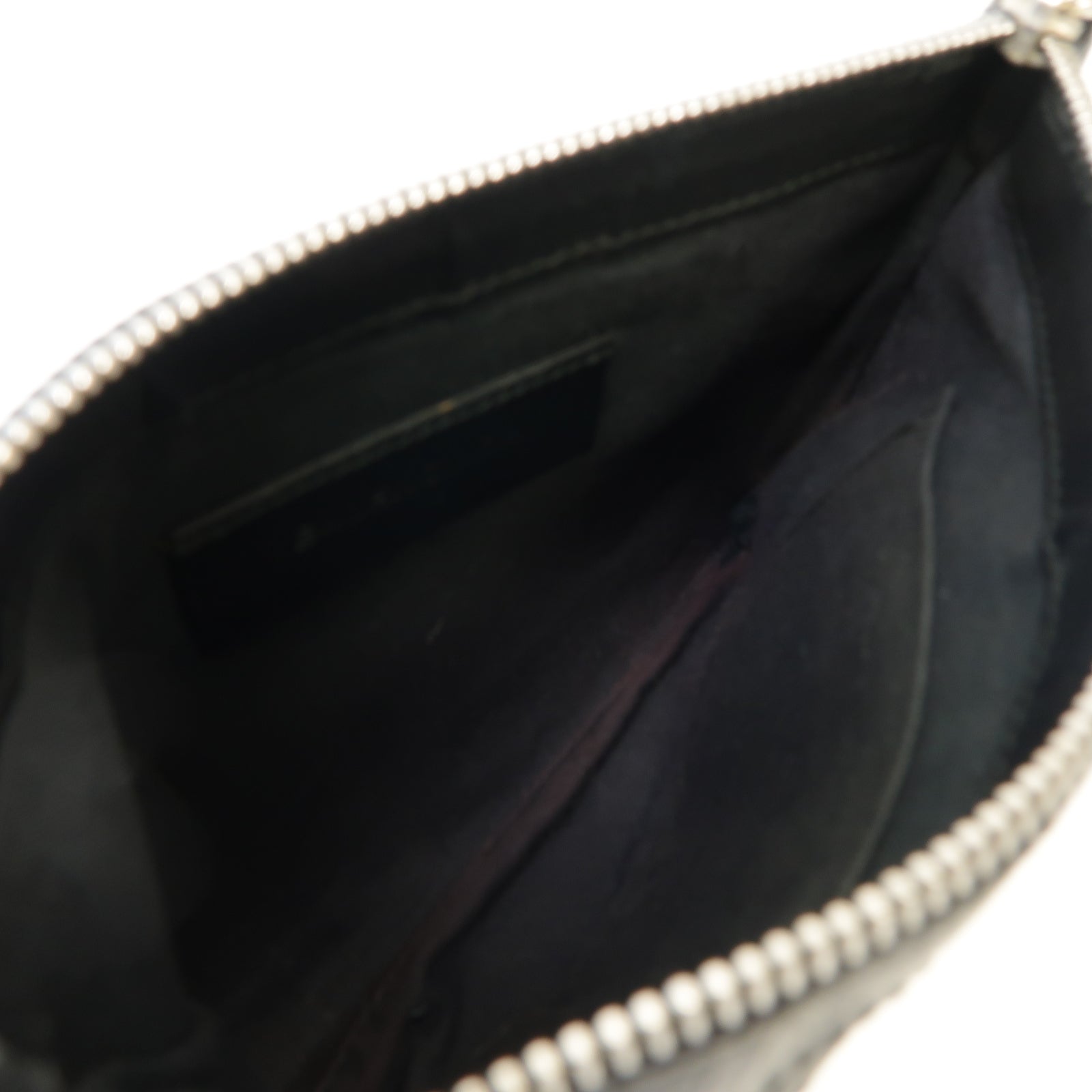 BALENCIAGA 牛皮皮革Clutch Bag銀扣手拿包黒色