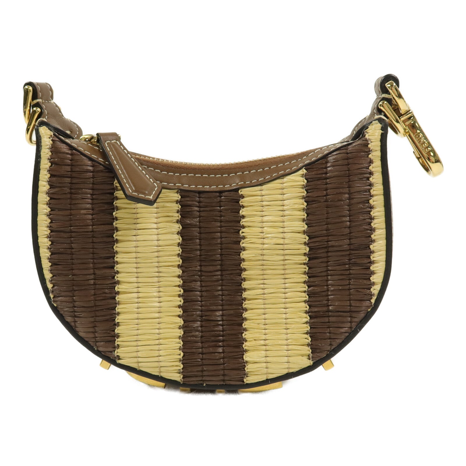 FENDI Raffia Nano Fendigraphy手挽袋