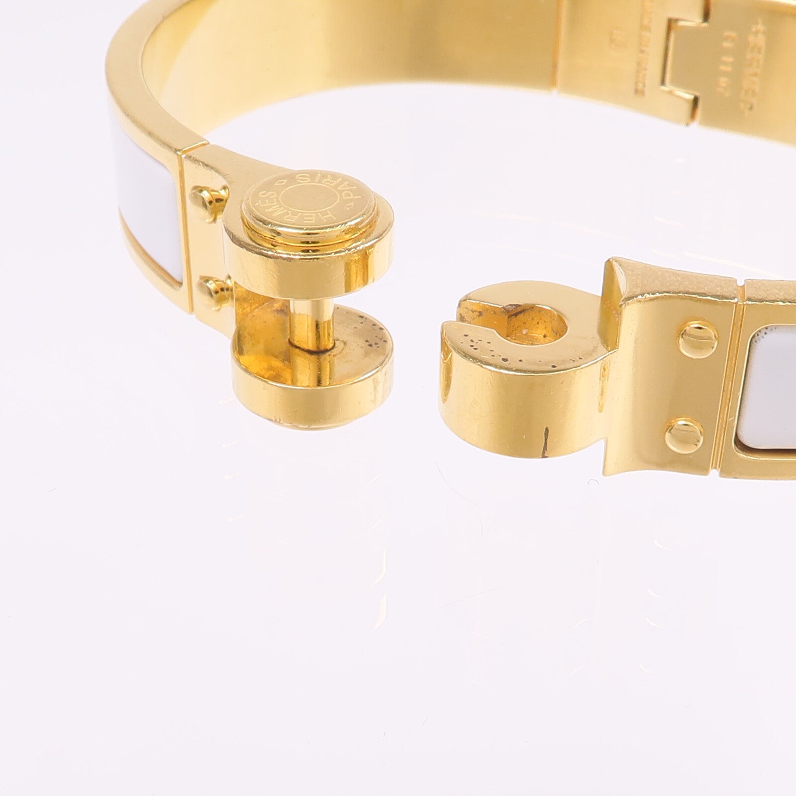 HERMES 【激減優惠】金屬/琺瑯Charniere Bracelet手鐲