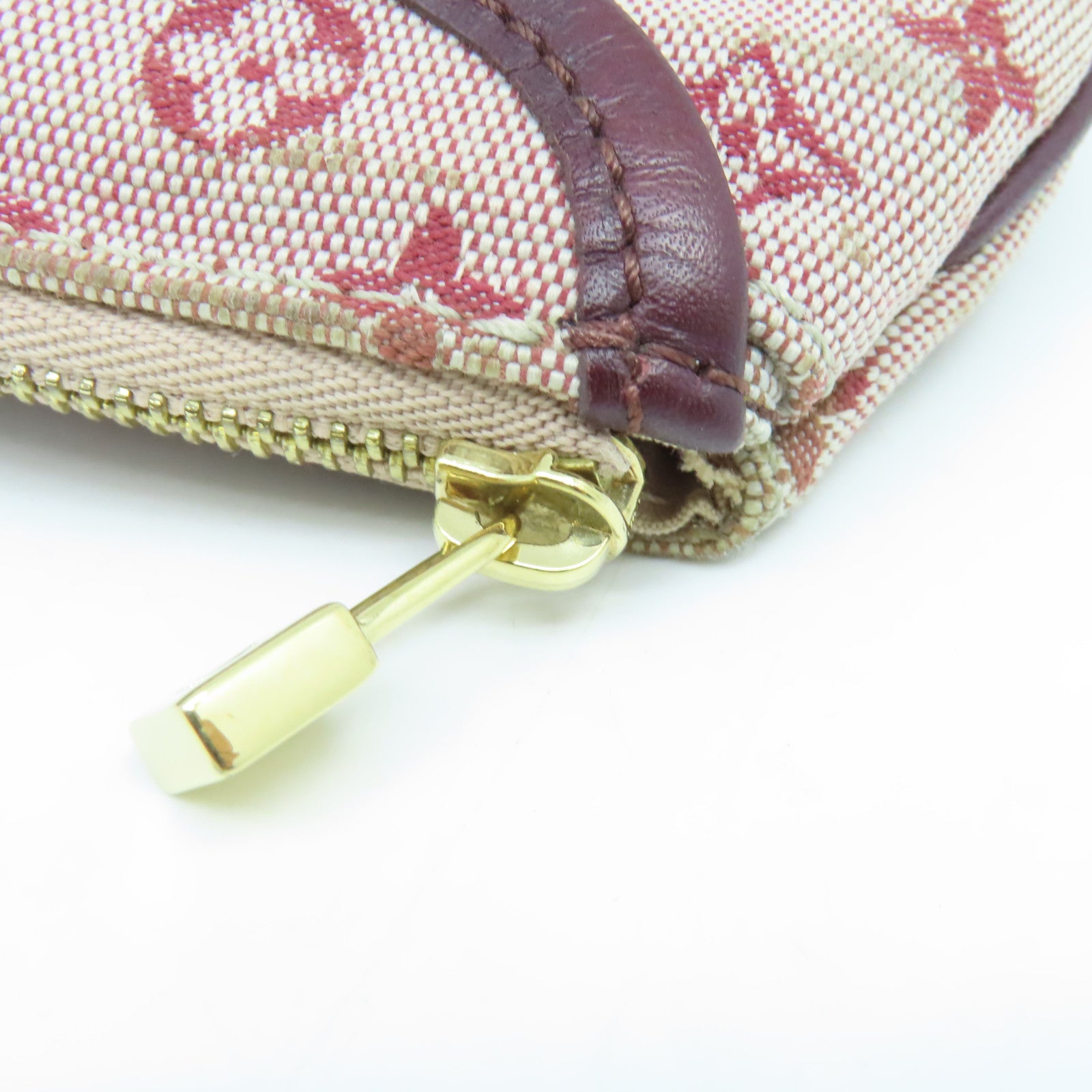 LOUIS VUITTON 【清倉大減價】Monogram Mini An Sophie Pouch金扣手拿包紅色/啡色