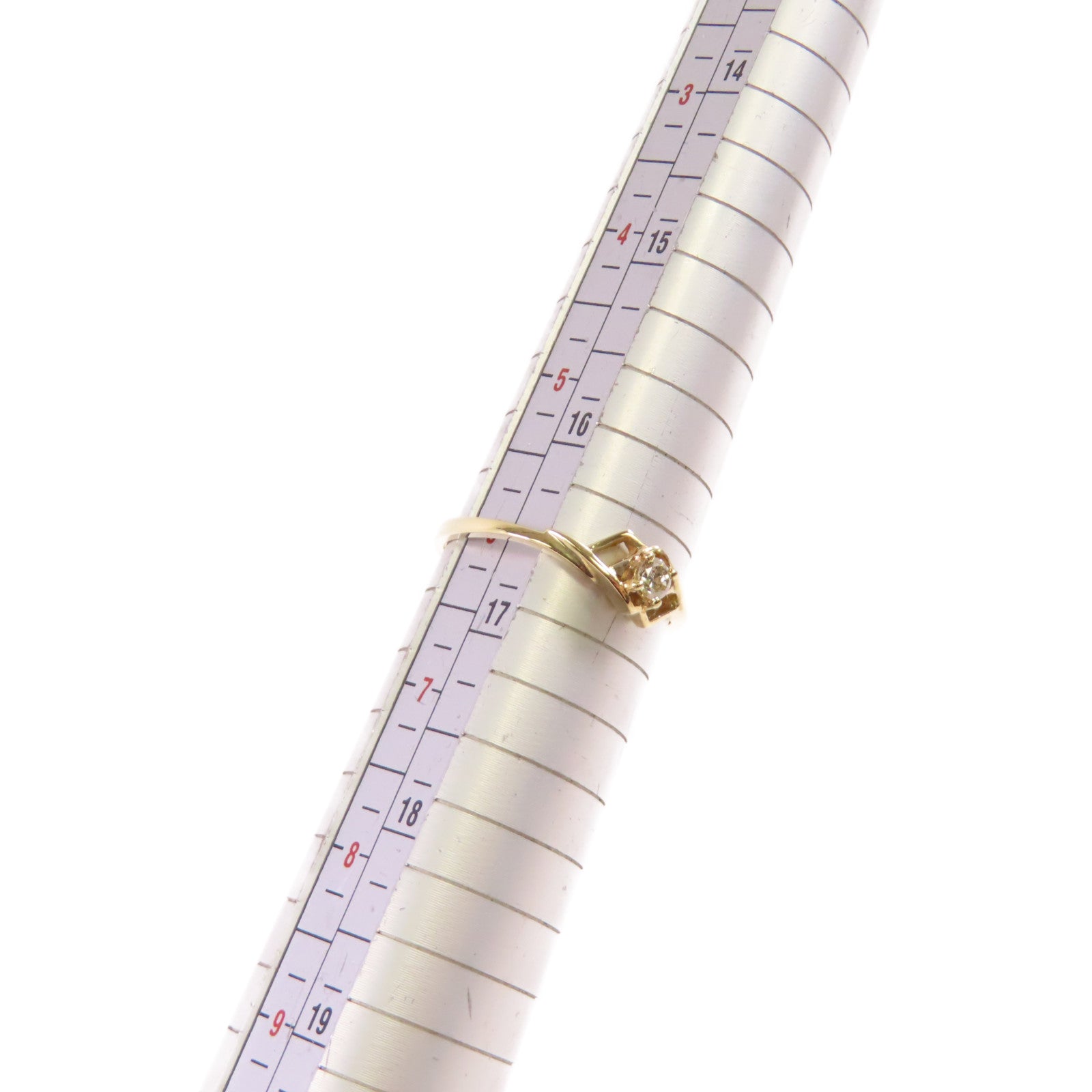 JEWELRY 【激減優惠】18K黃金/鑽石Diamond Ring戒指US#6
