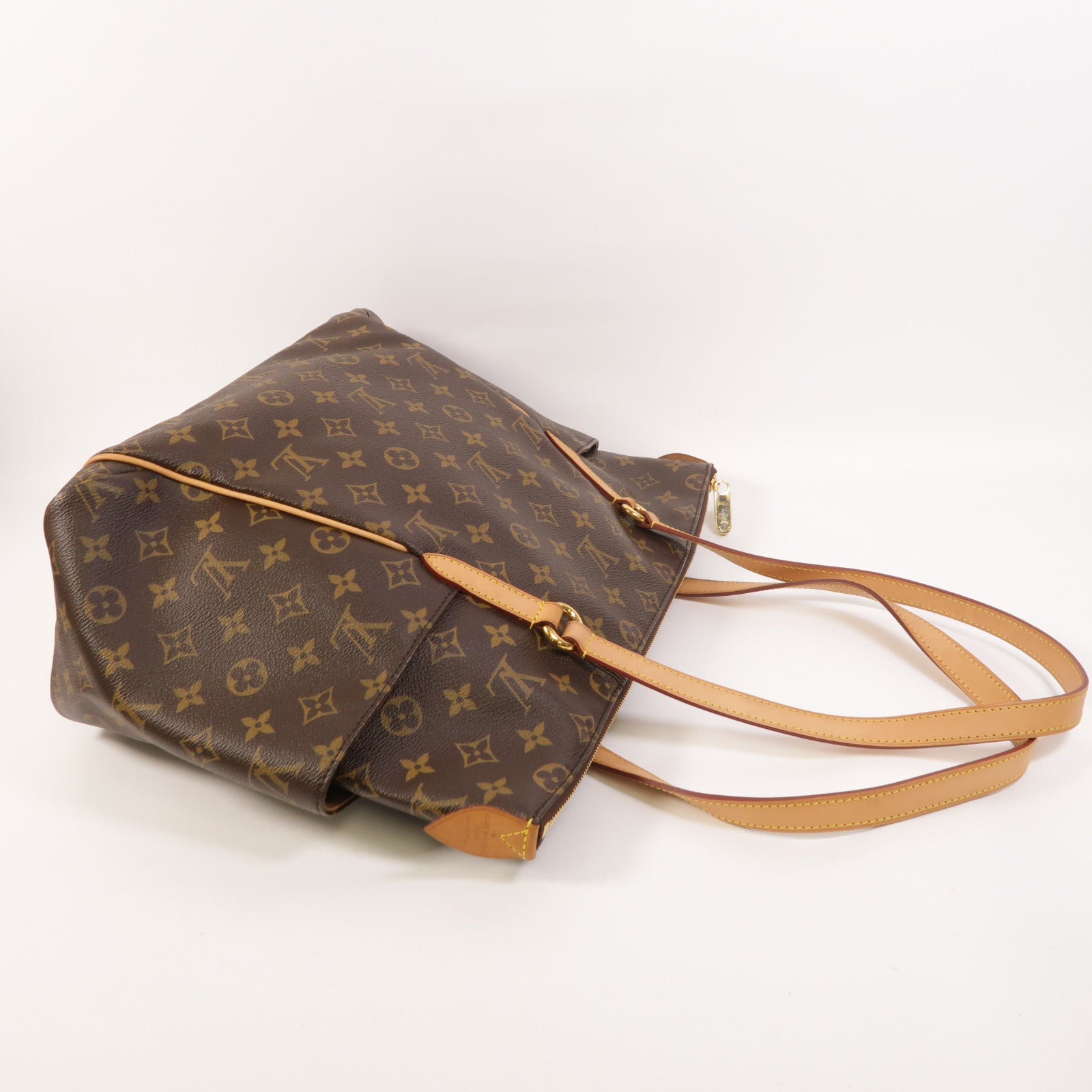 LOUIS VUITTON Monogram Totally PM金扣肩背袋/手挽袋棕色