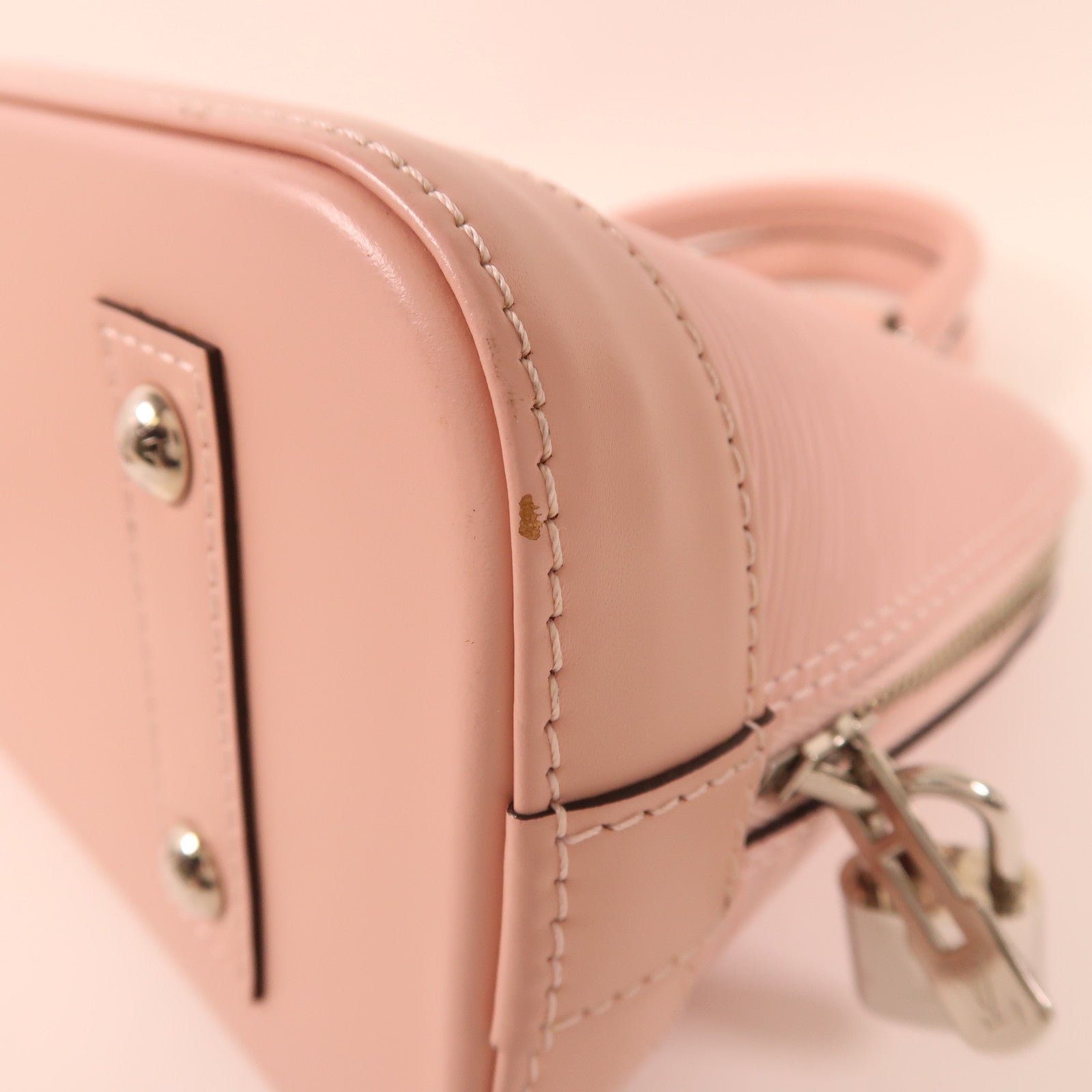 LOUIS VUITTON Epi Alma BB銀扣手挽肩背兩用袋