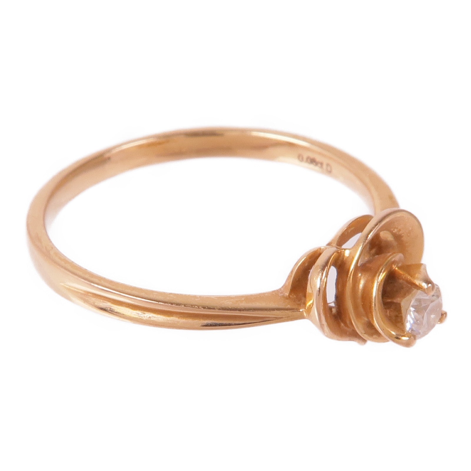 JEWELRY 【激減優惠】18K玫瑰金Diamond Ring鑽石戒指US#6.25