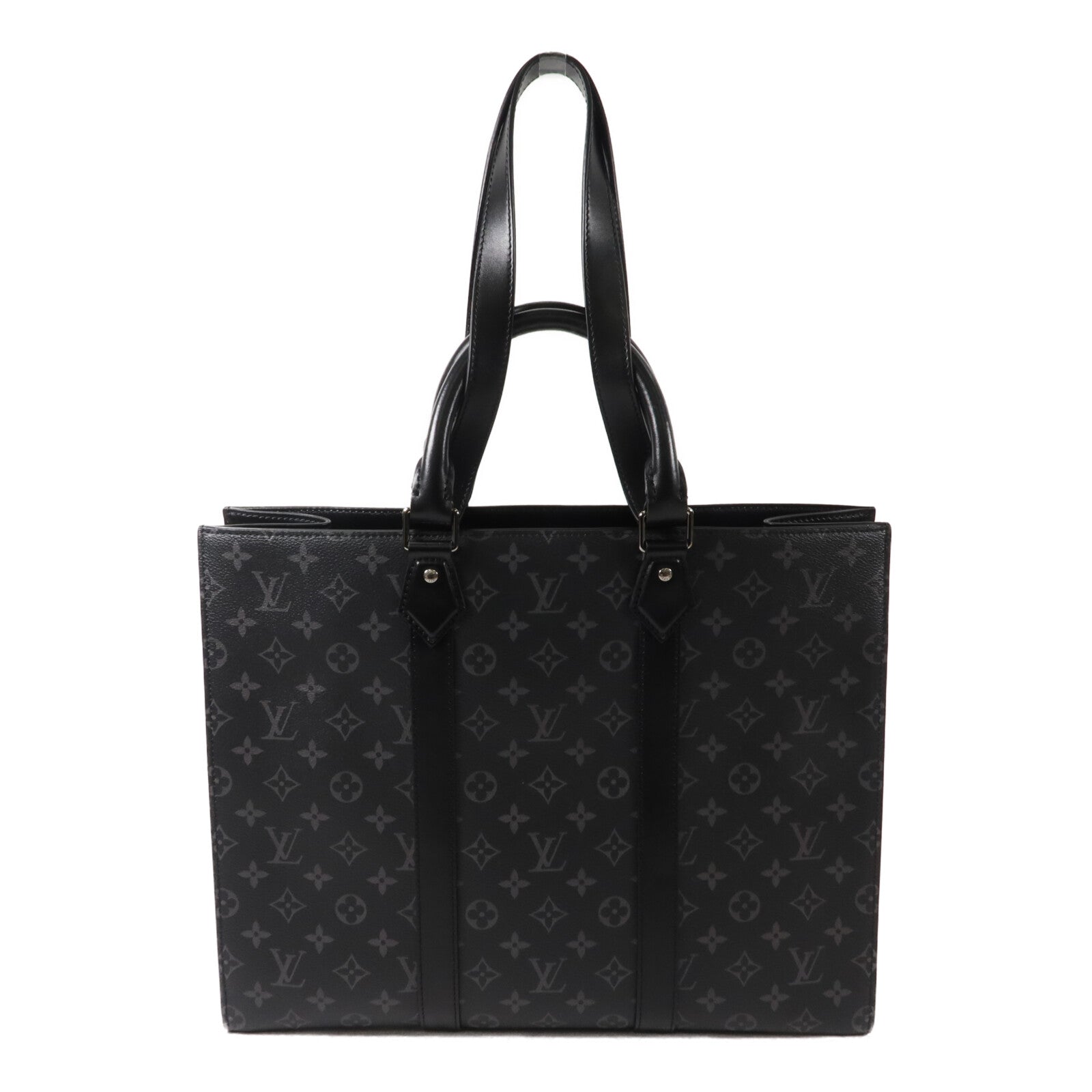 LOUIS VUITTON Monogram Eclipse Sac Plat 24H手挽肩背兩用袋