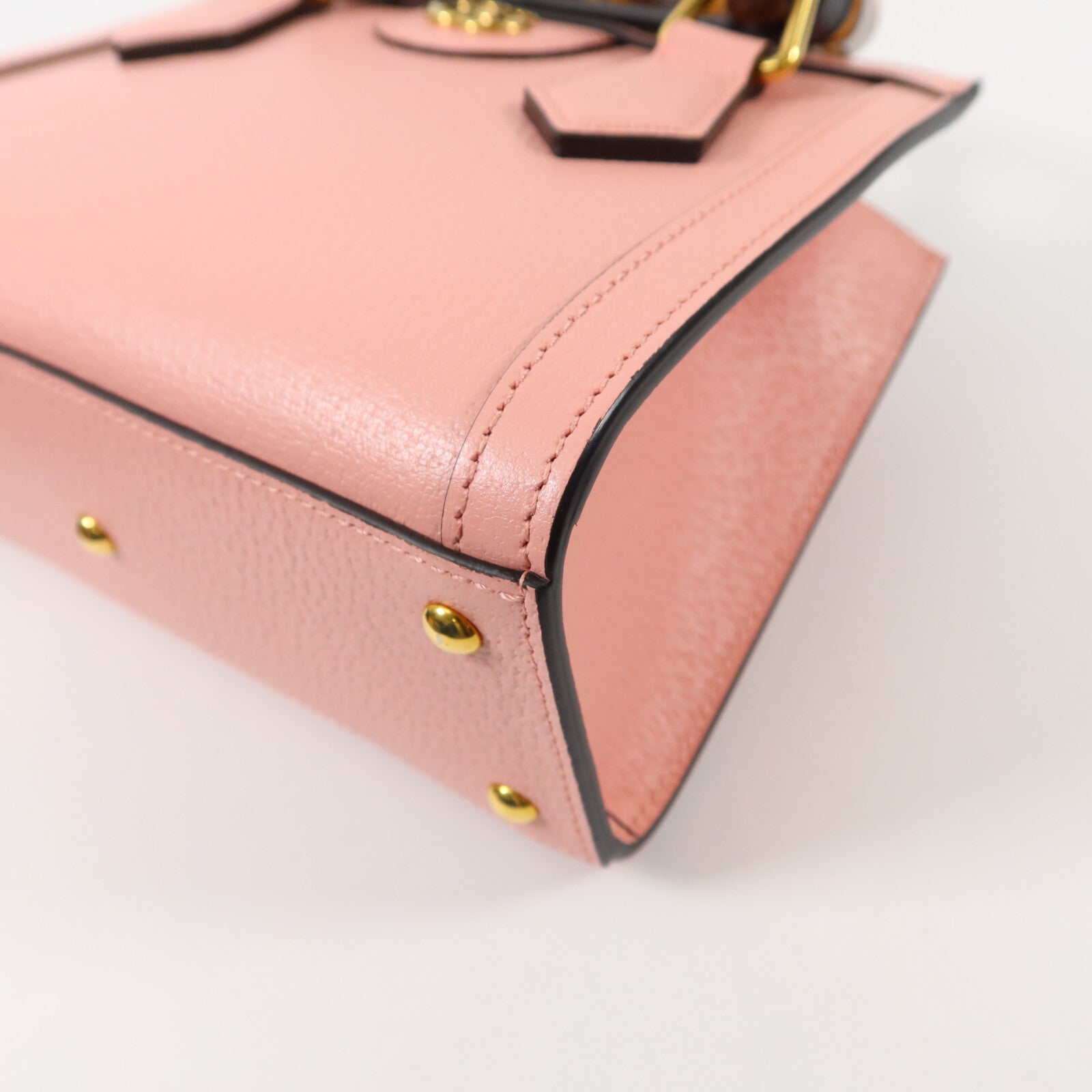 GUCCI 牛皮皮革/Bamboo Diana Small Tote手挽肩背兩用袋