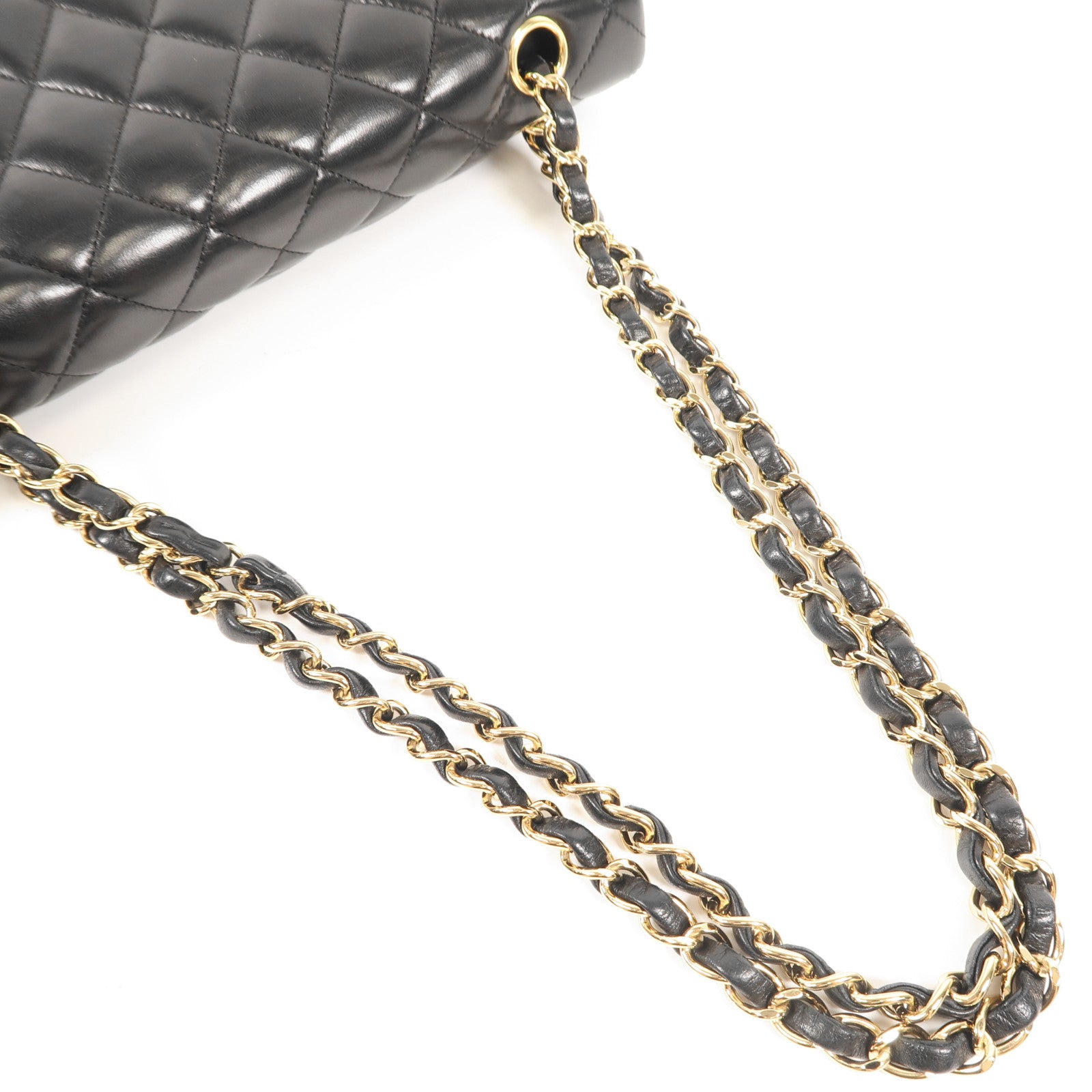 CHANEL 羊皮皮革Classic 25金扣鏈帶肩背袋