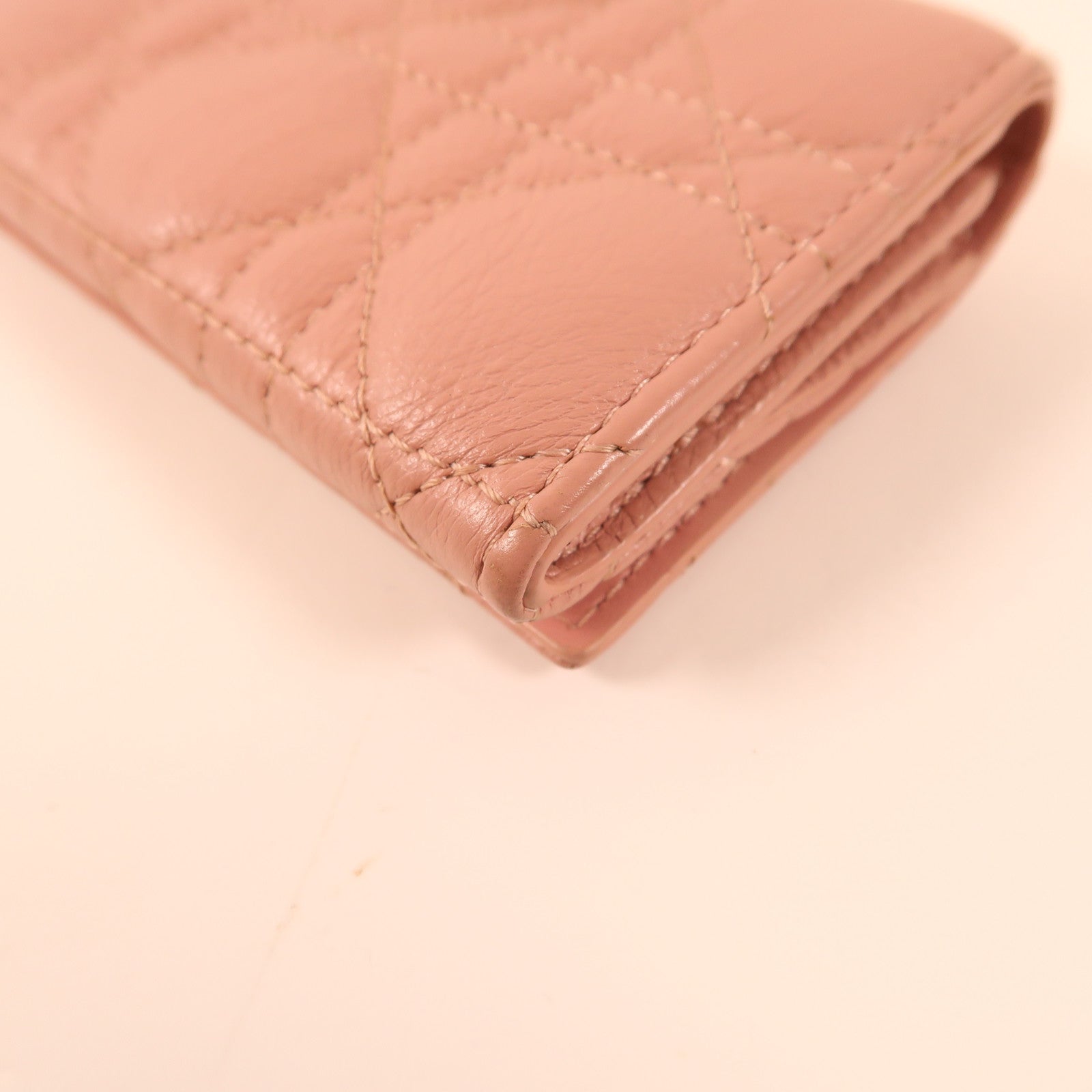 Dior 【激減優惠】牛皮皮革Caro Xs Wallet金扣錢包