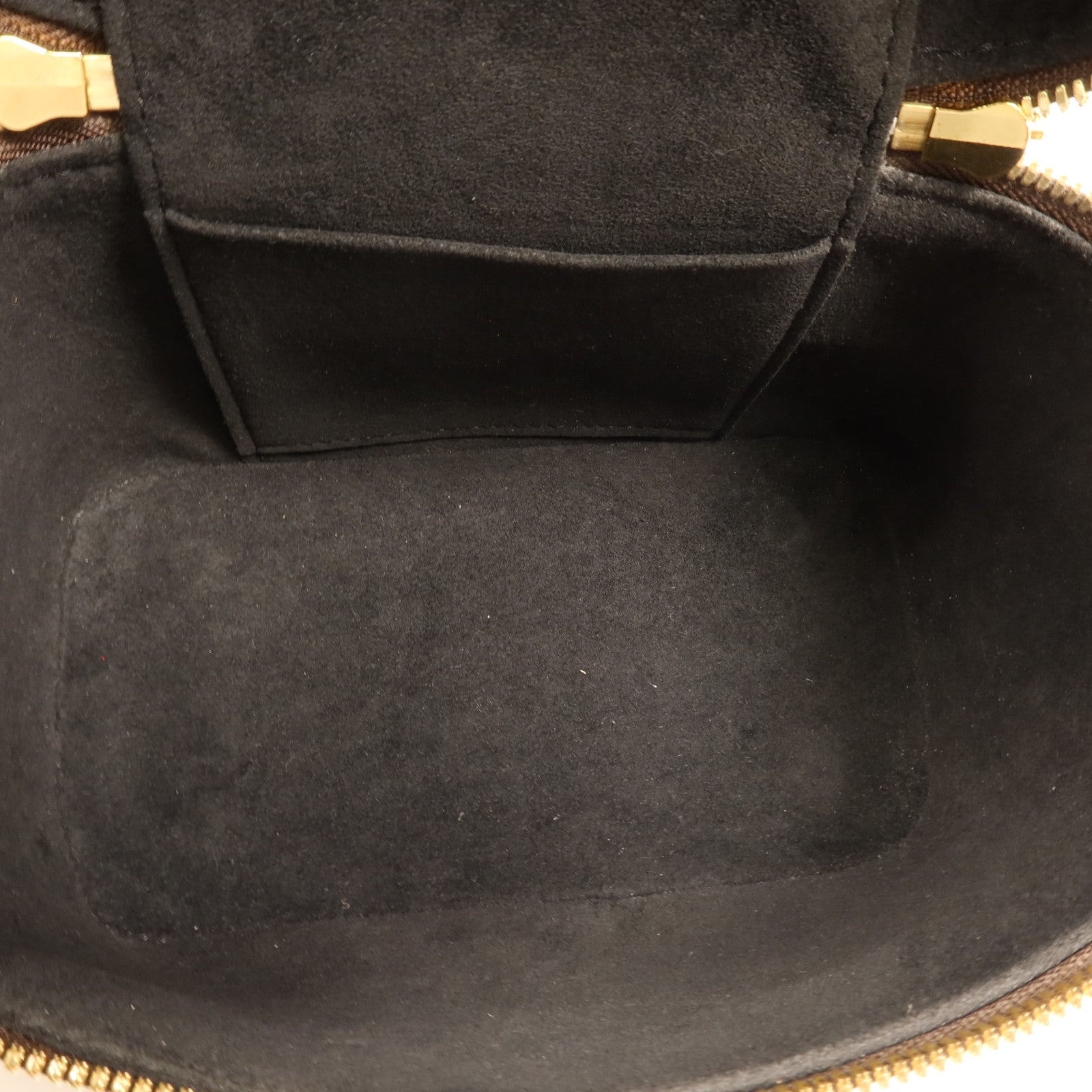 LOUIS VUITTON Monogram Reverse Vanity PM金扣手挽肩背兩用袋棕色