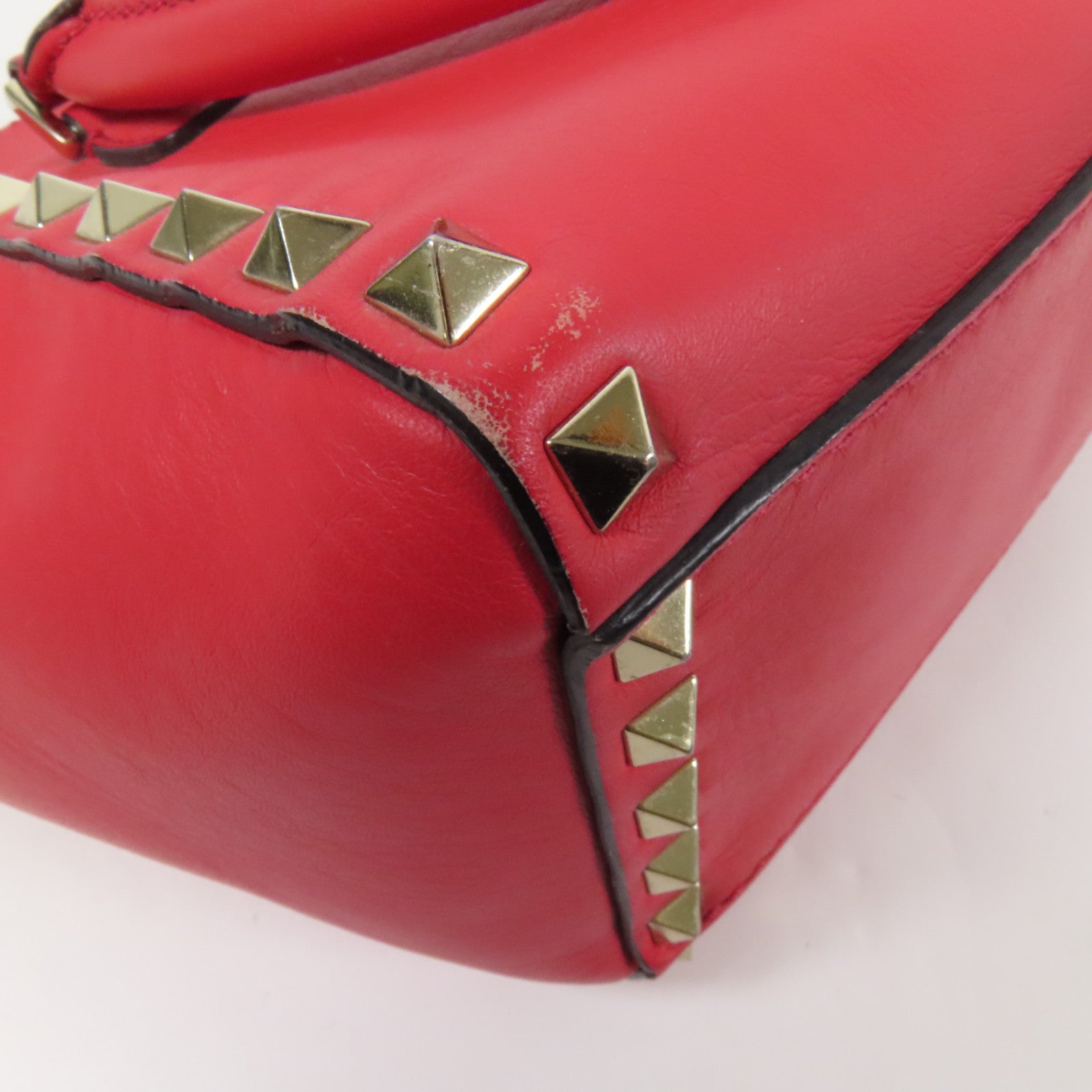 Valentino 牛皮皮革2way Shoulder Bag金扣手挽肩背兩用袋