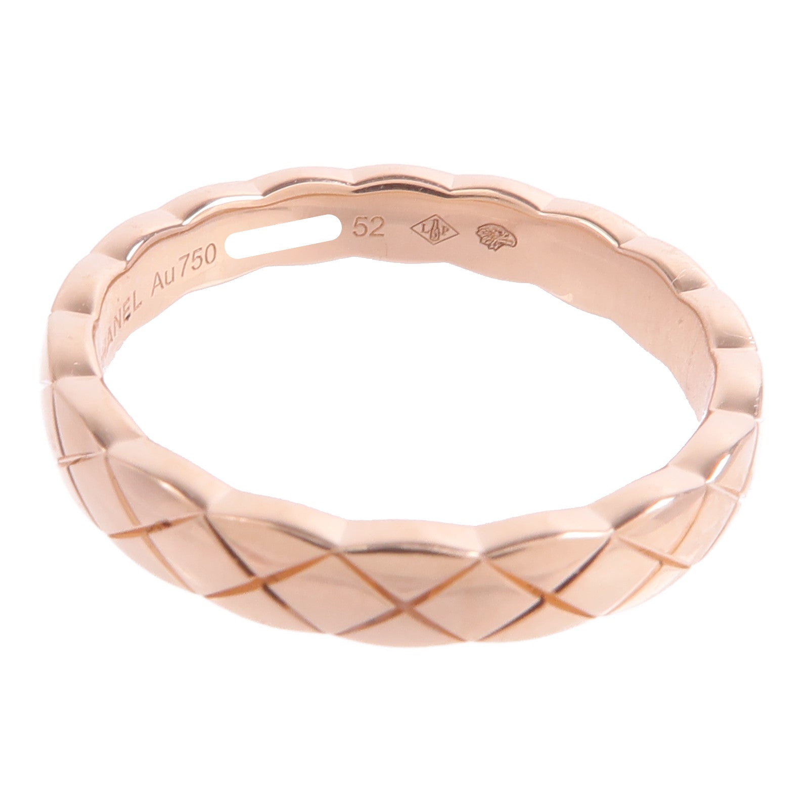 CHANEL 18K玫瑰金Coco Crush Ring戒指