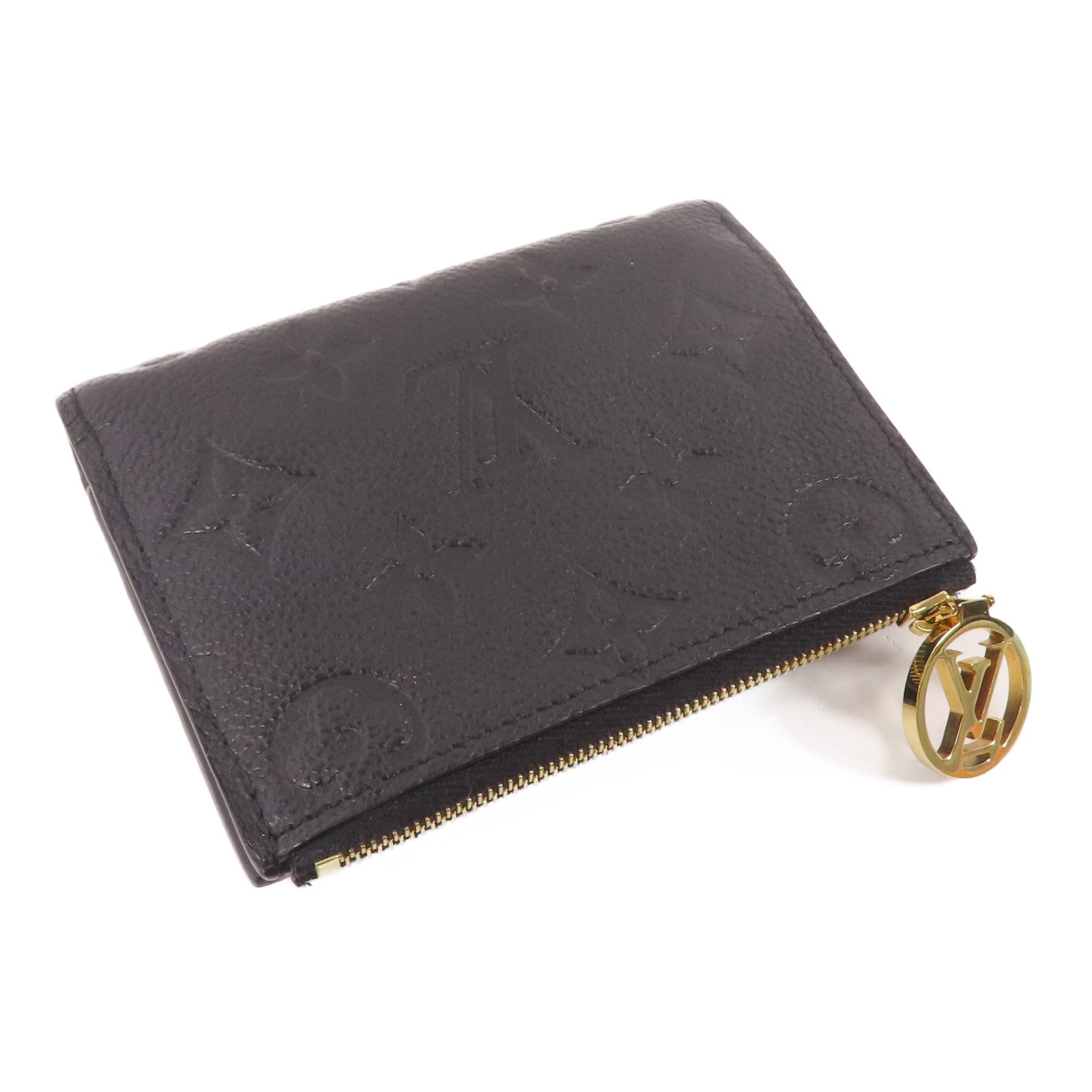 LOUIS VUITTON Monigram Empreinte Lisa金扣短錢包