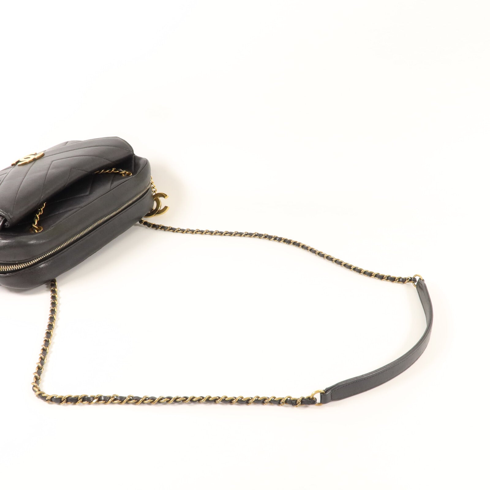 CHANEL 羊皮皮革Chain Shoulder鏈帶肩背袋