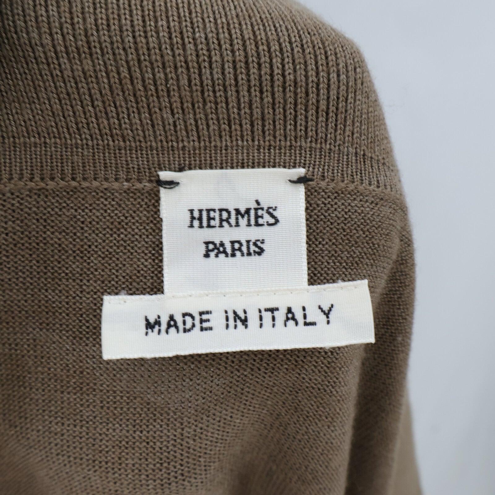 HERMES Long-Sleeve Twillaine Cardigan針織