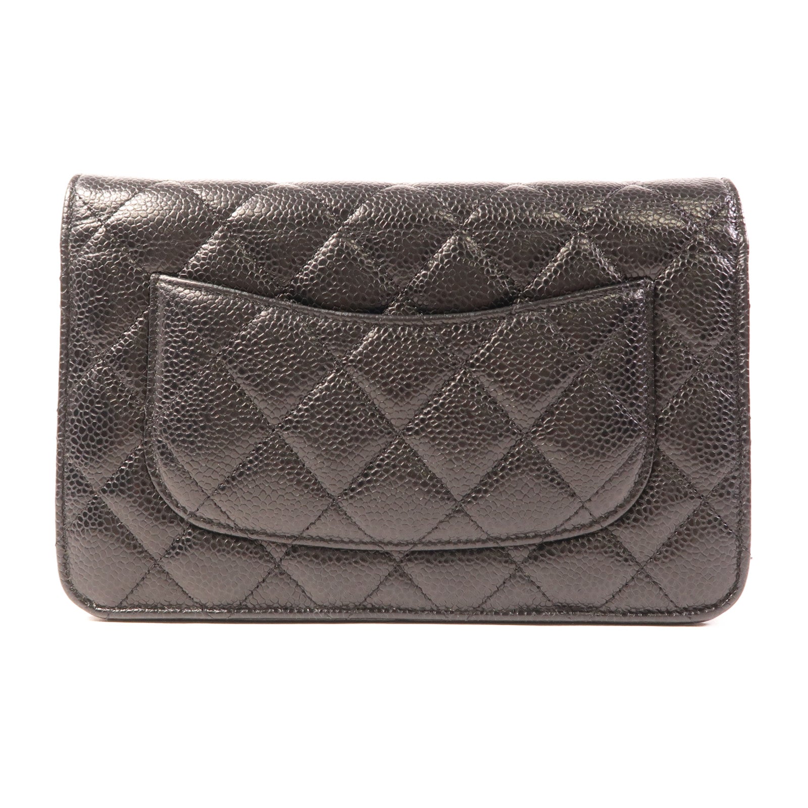 CHANEL 牛皮皮革WOC Wallet On Chain金扣鏈帶肩背袋