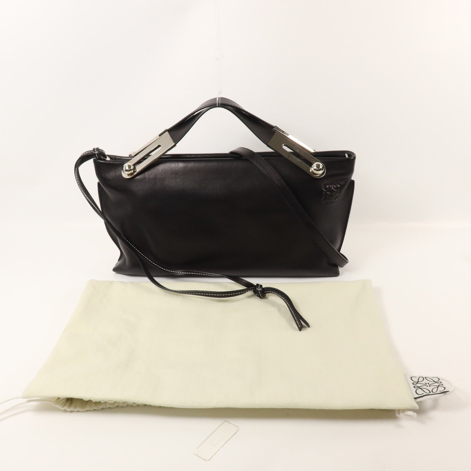 LOEWE 牛皮皮革Missy手挽肩背兩用袋