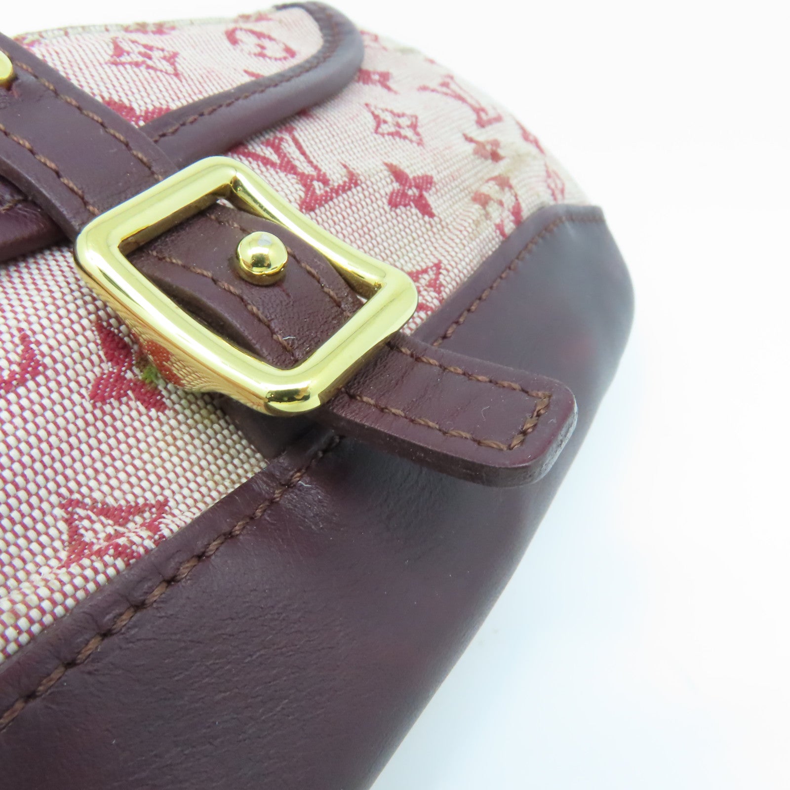 LOUIS VUITTON 【清倉大減價】Monogram Mini An Sophie Pouch金扣手拿包紅色/啡色