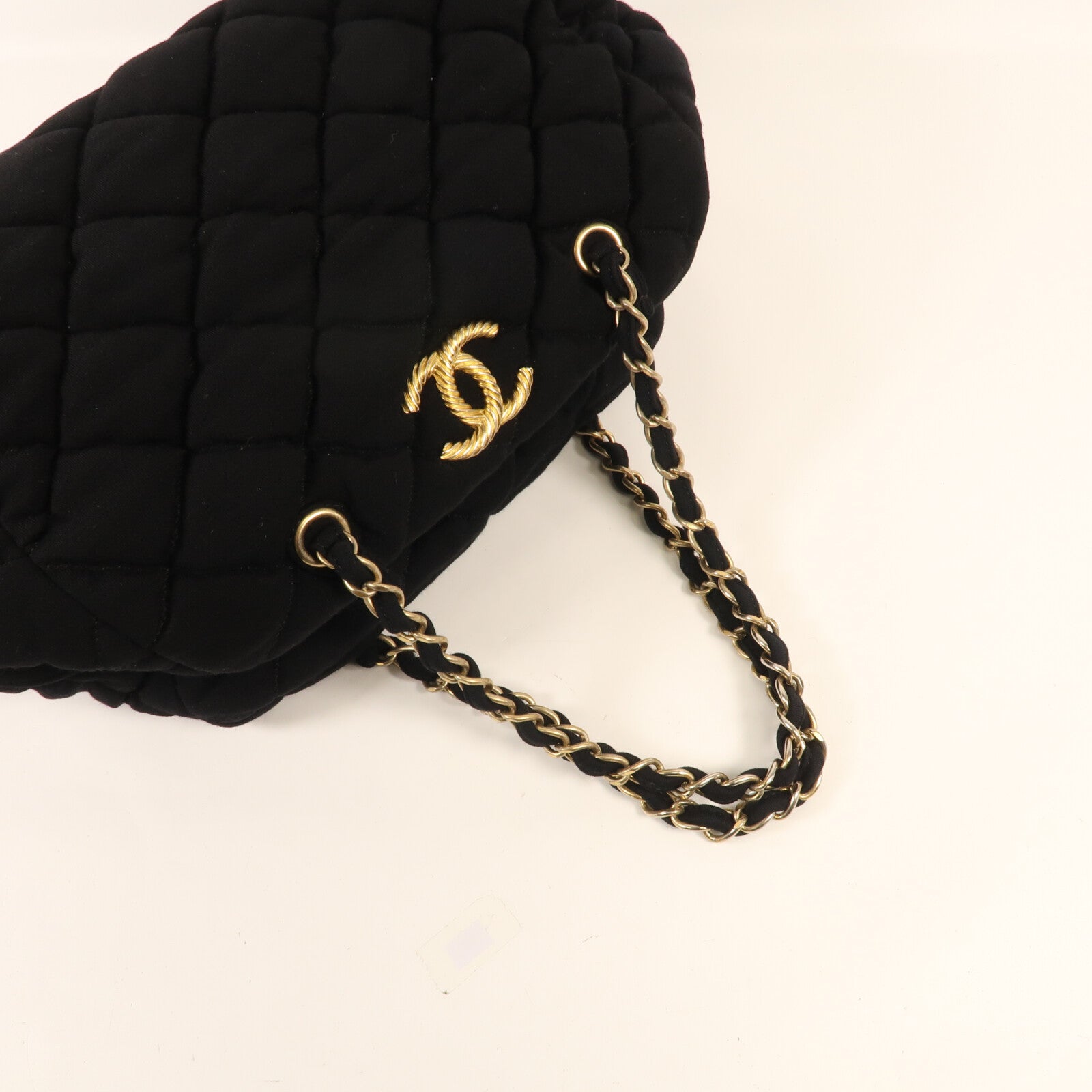 CHANEL 帆布Shoulder Bag金扣肩背袋