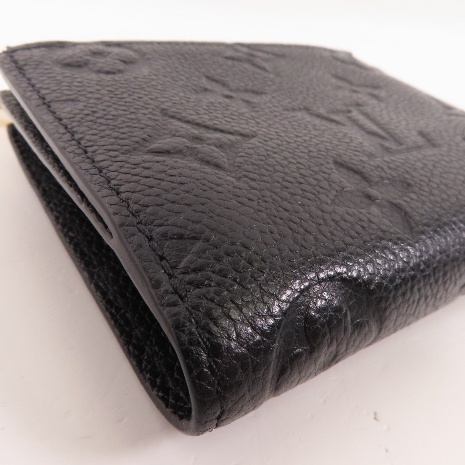 LOUIS VUITTON Monigram Empreinte Lisa金扣短錢包