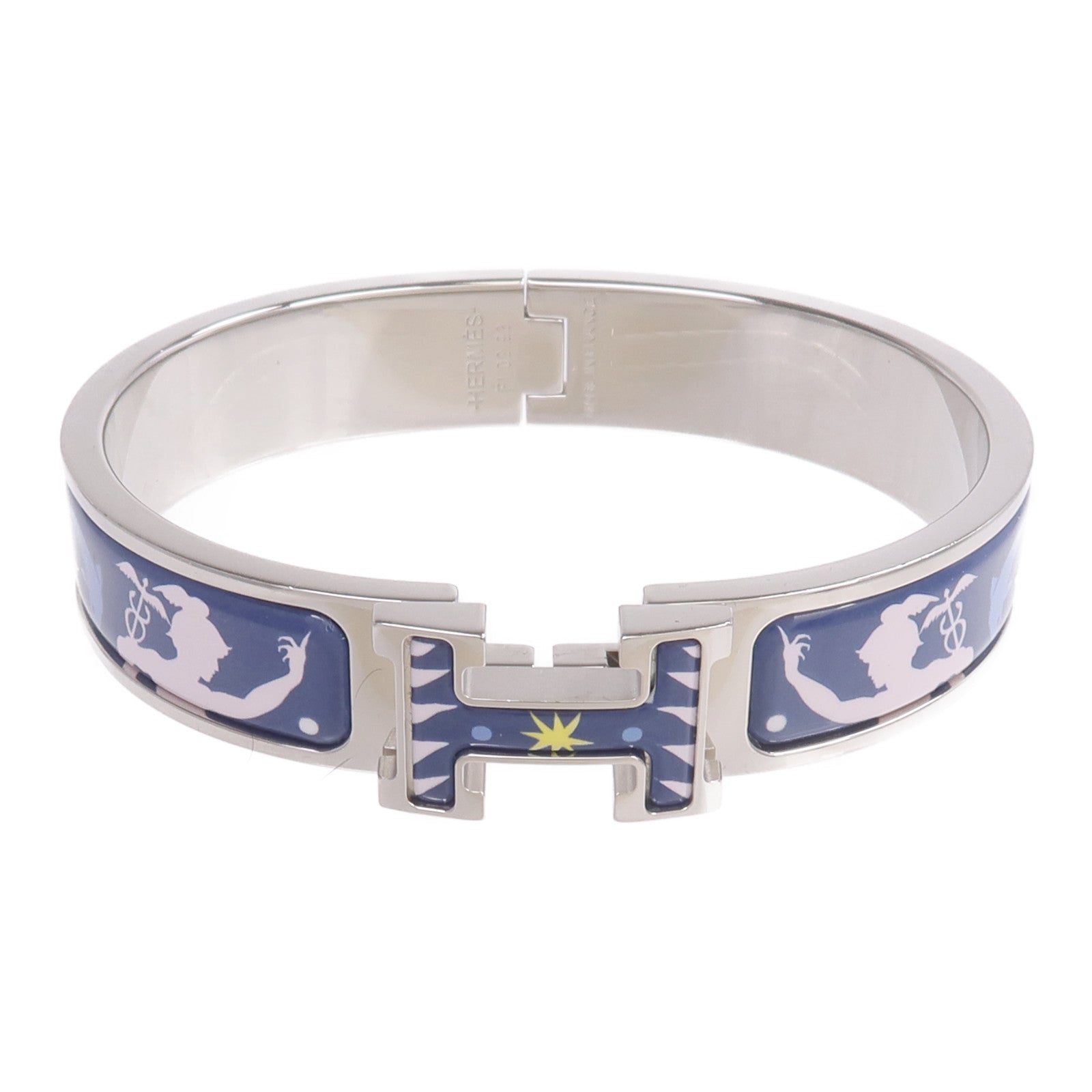 HERMES 金屬/琺瑯Clic H Bracelet手鐲