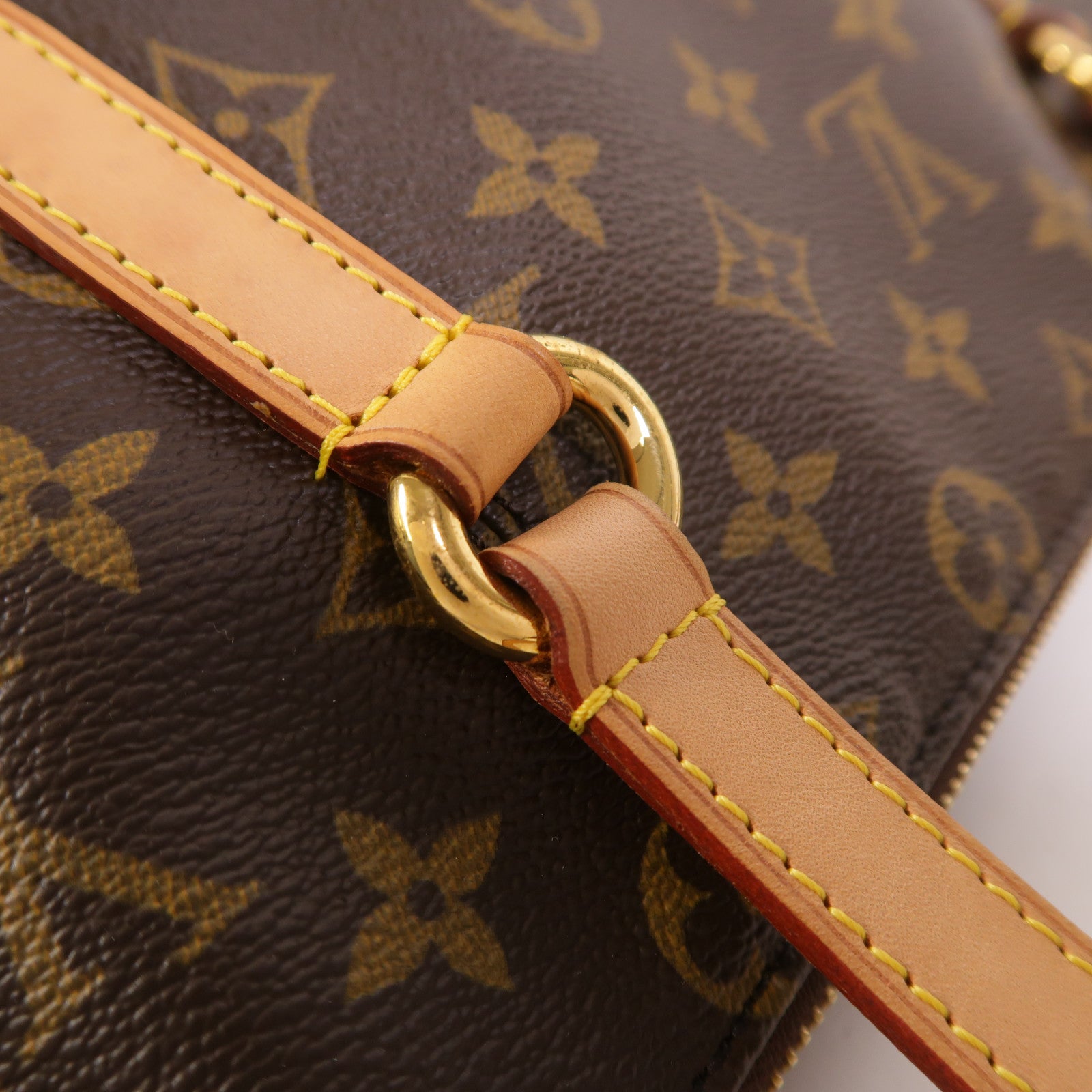 LOUIS VUITTON Monogram Totally PM金扣肩背袋/手挽袋棕色
