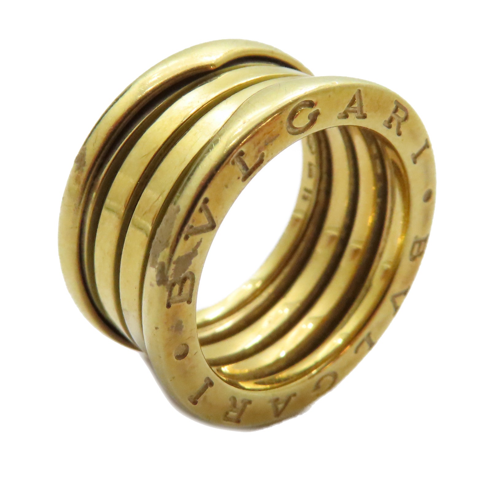 BVLGARI 18K黃金B-zero1 Ring戒指金色Bvlgari＃54/US#5.75