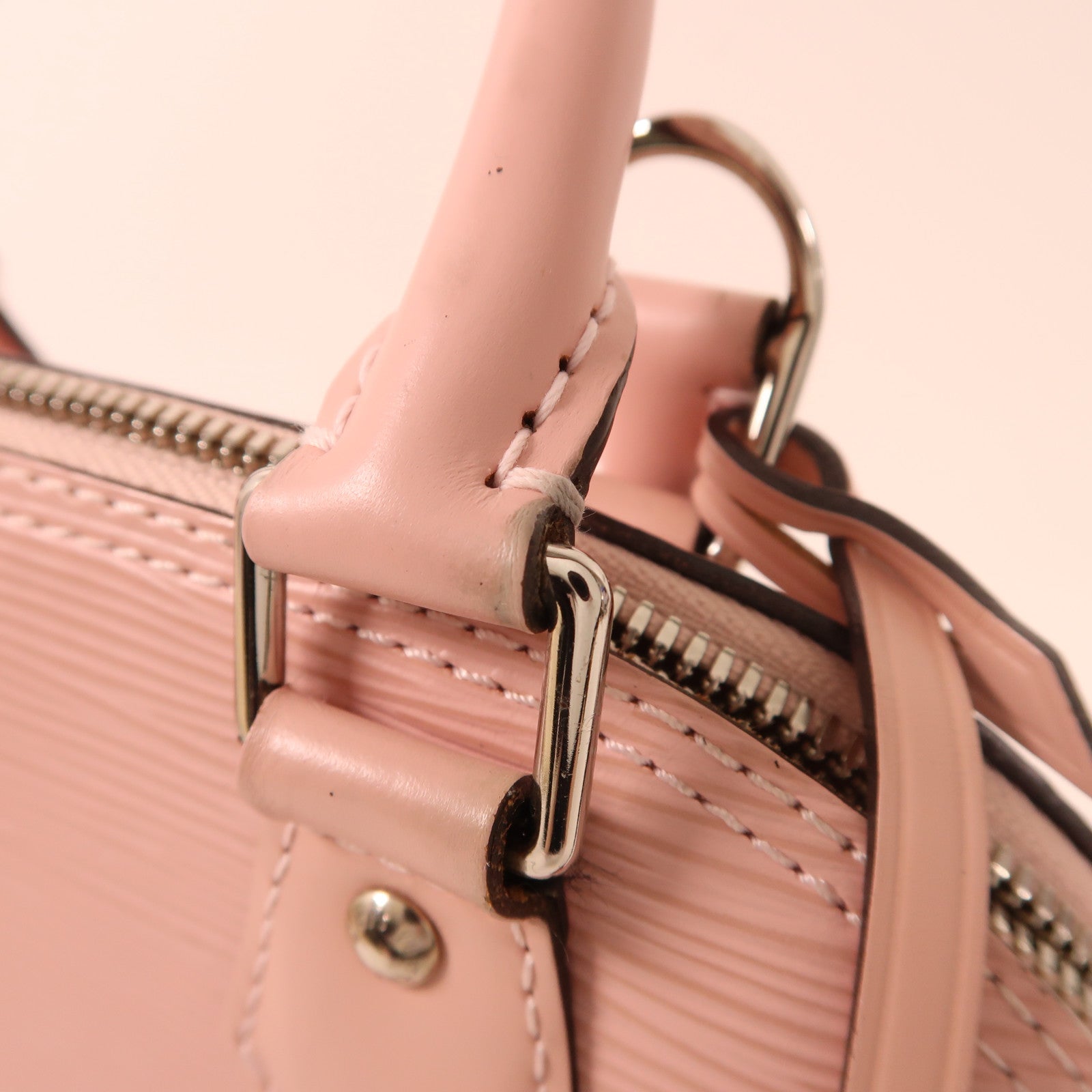 LOUIS VUITTON Epi Alma BB銀扣手挽肩背兩用袋