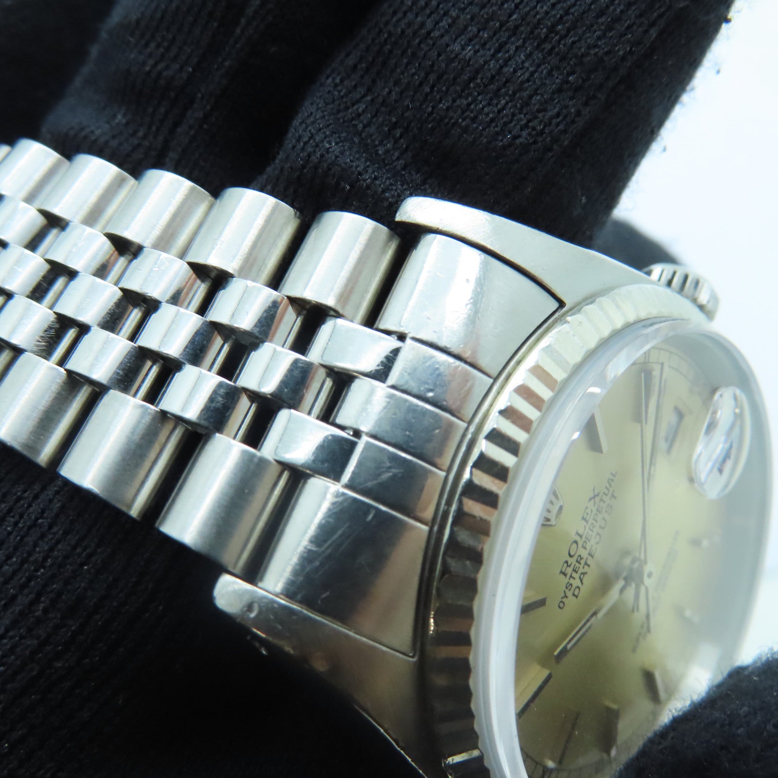 ROLEX Datejust不鏽鋼手錶自動機芯銀色