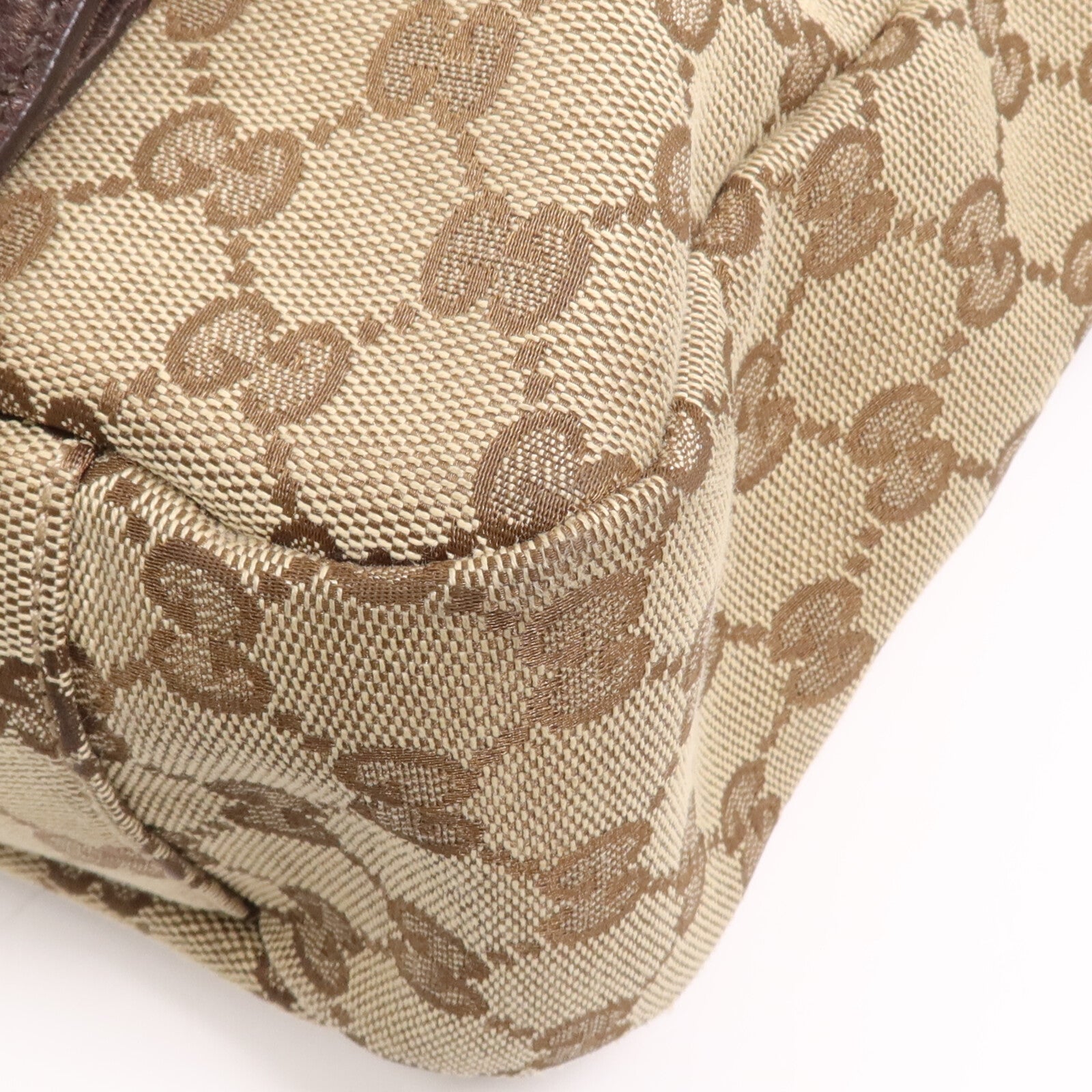 GUCCI 帆布Cross Carry Bag銀扣肩背袋