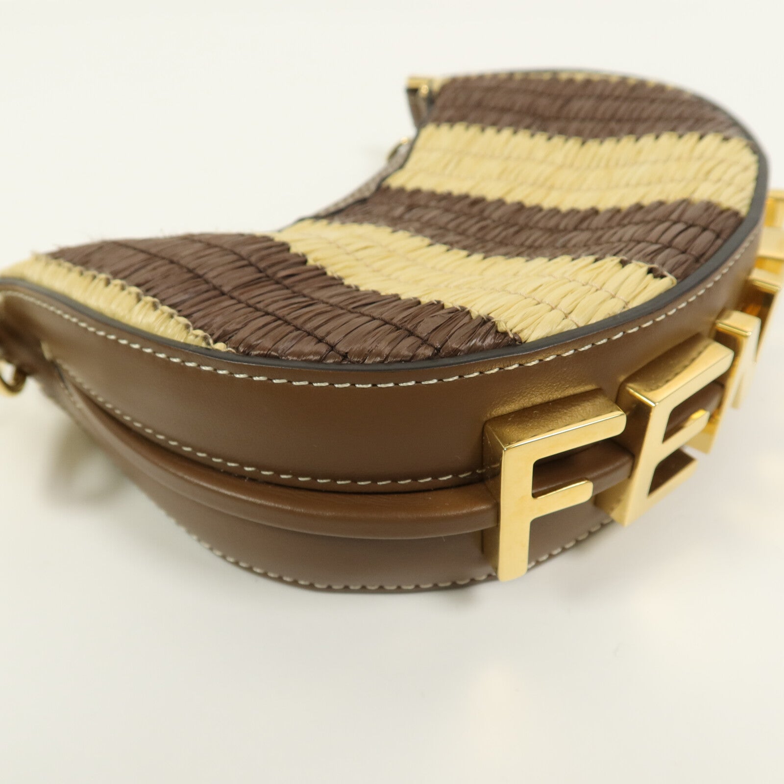 FENDI Raffia Nano Fendigraphy手挽袋