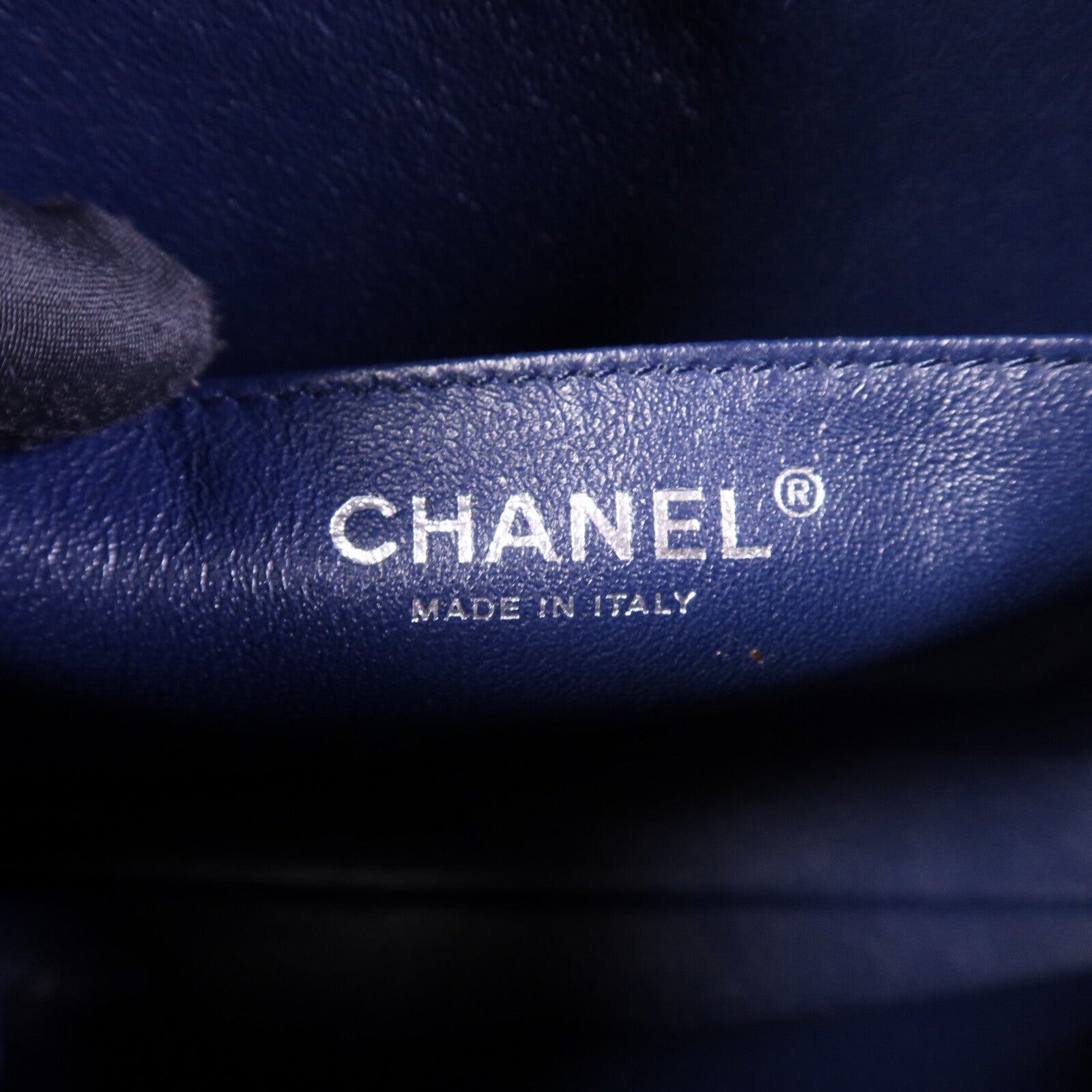 CHANEL 羊皮皮革Chain Shoulder Bag銀扣鏈帶肩背袋