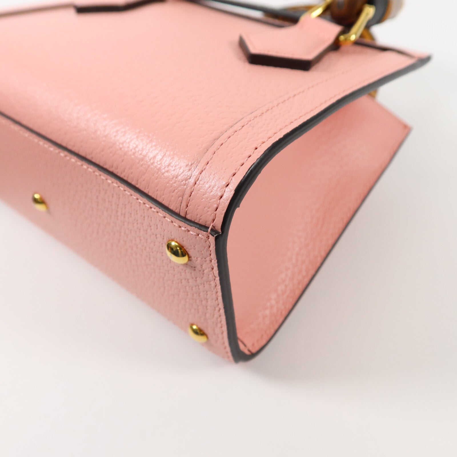 GUCCI 牛皮皮革/Bamboo Diana Small Tote手挽肩背兩用袋