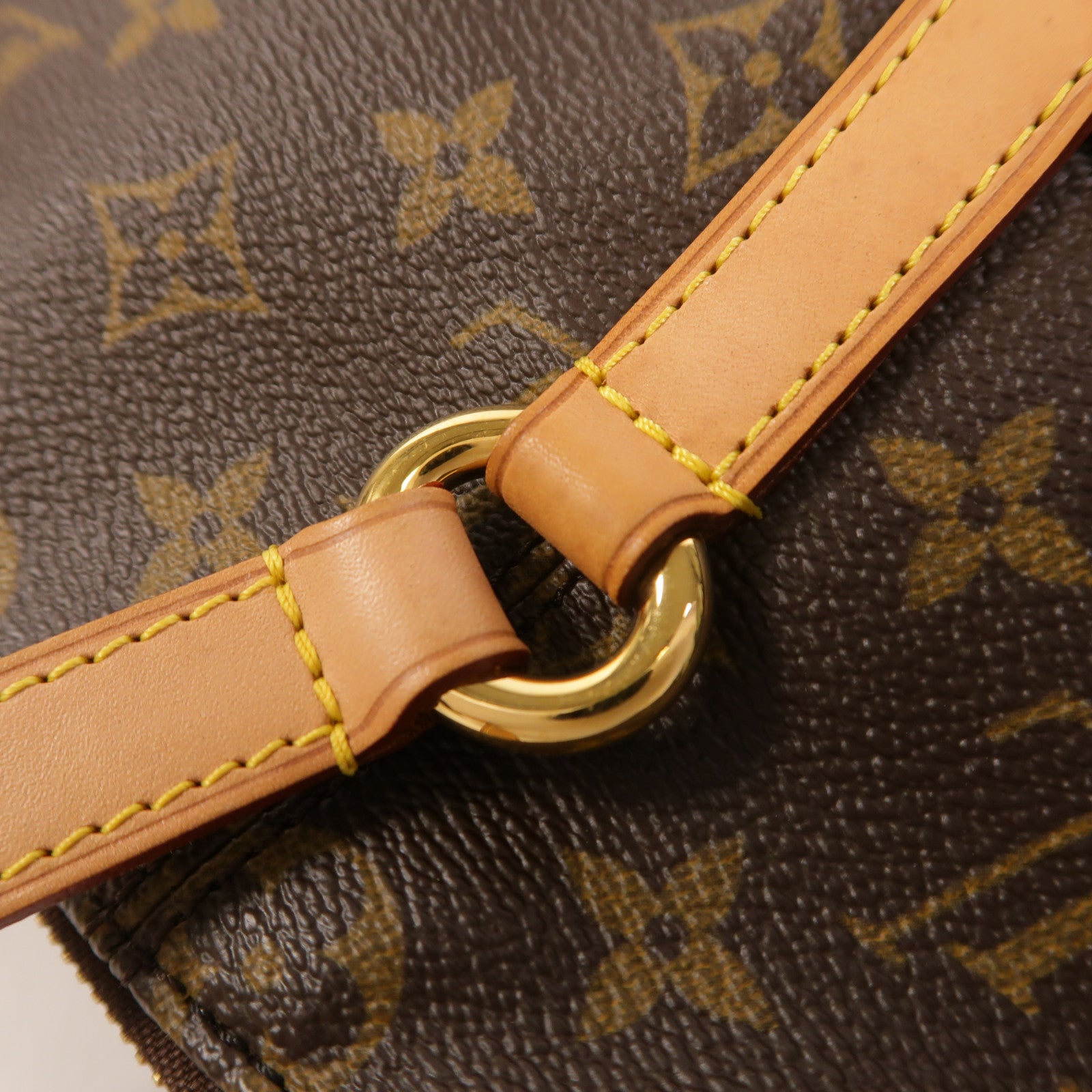 LOUIS VUITTON Monogram Totally PM金扣肩背袋/手挽袋棕色