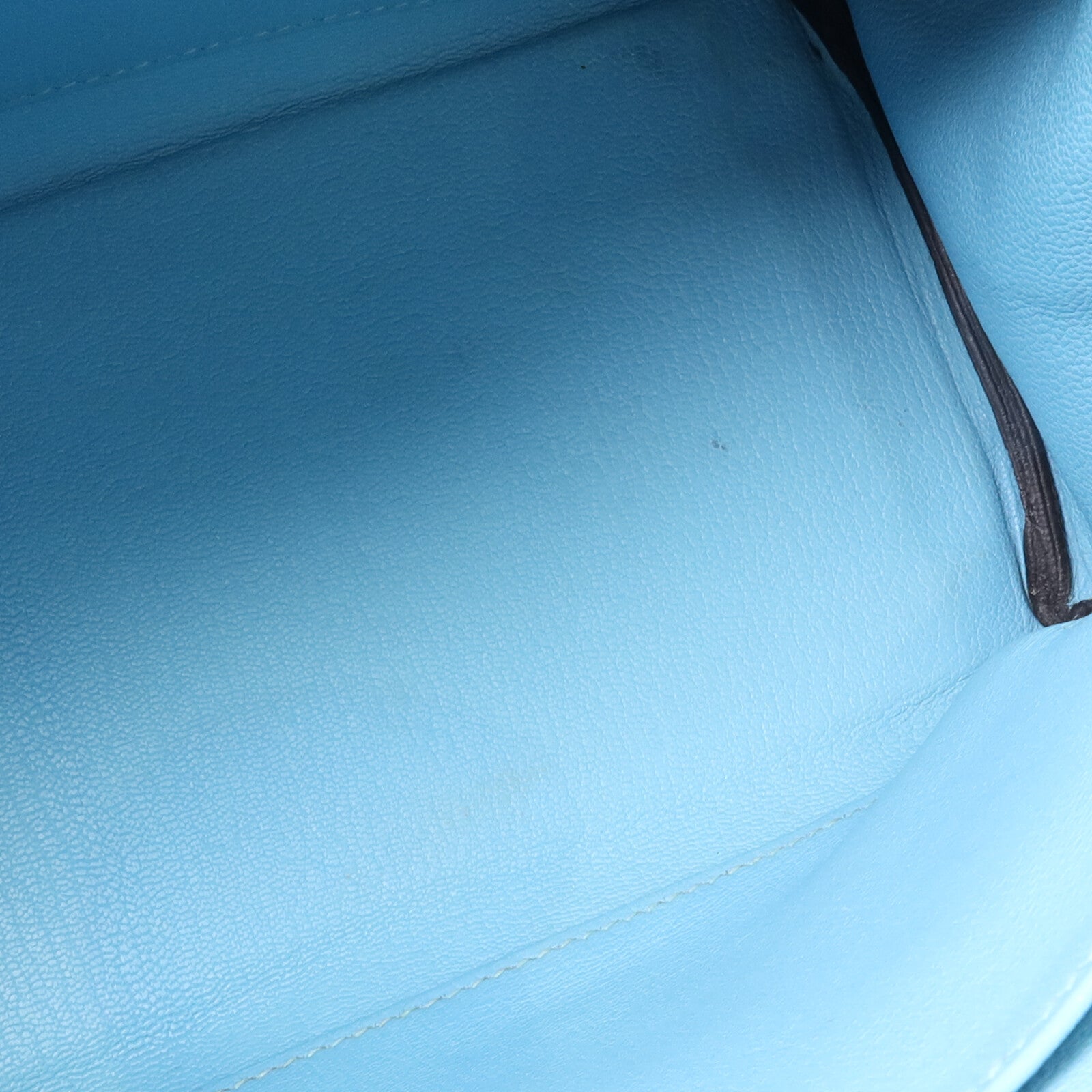 HERMES Clemence皮革Kelly 32手挽肩背兩用袋Bleu Atoll