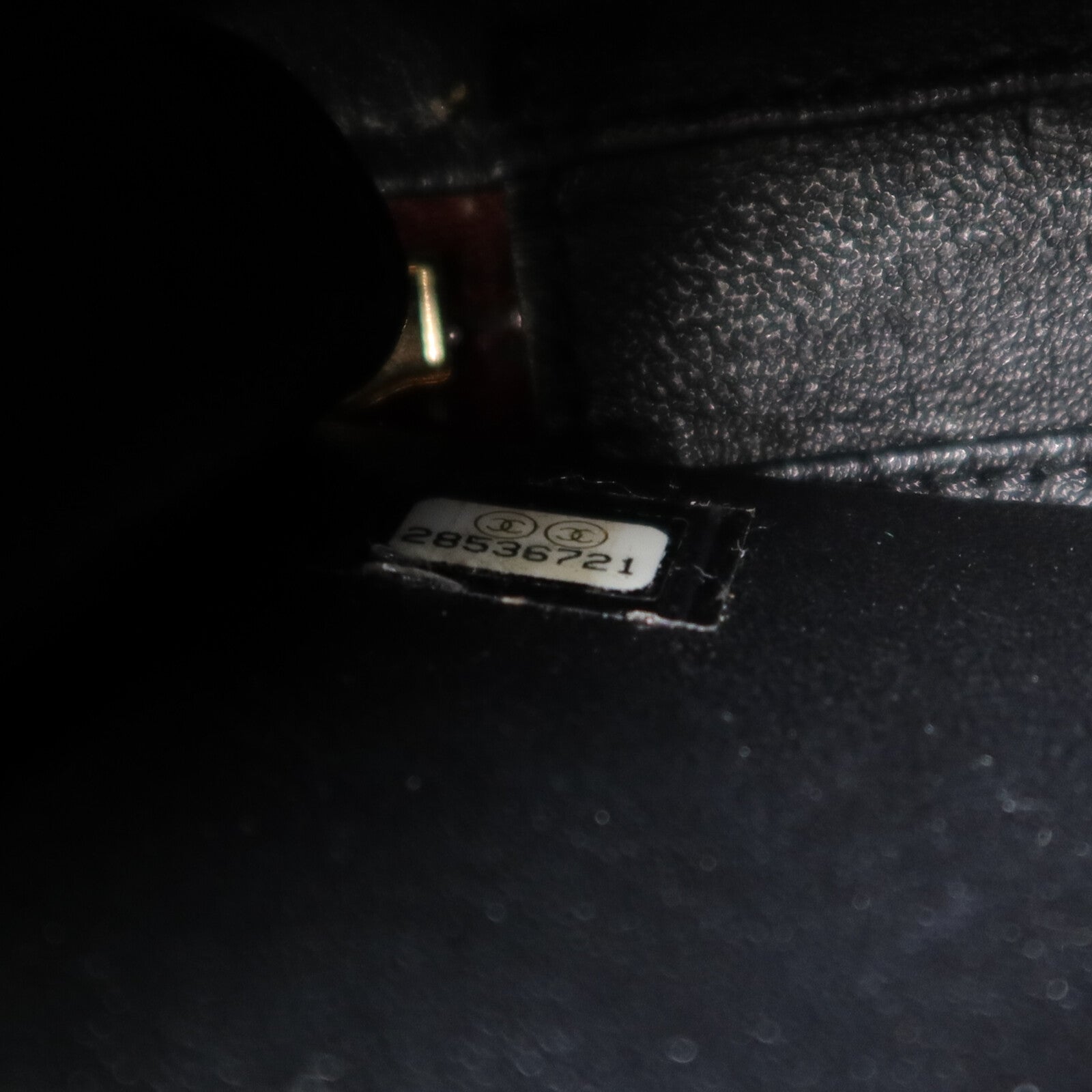 CHANEL 牛皮皮革Vanity Case鏈帶手挽肩背兩用袋