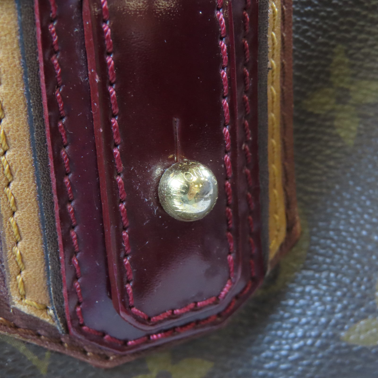 LOUIS VUITTON **【激減優惠】Monogram Mirage Speedy 30金扣手挽袋啡色/紅色