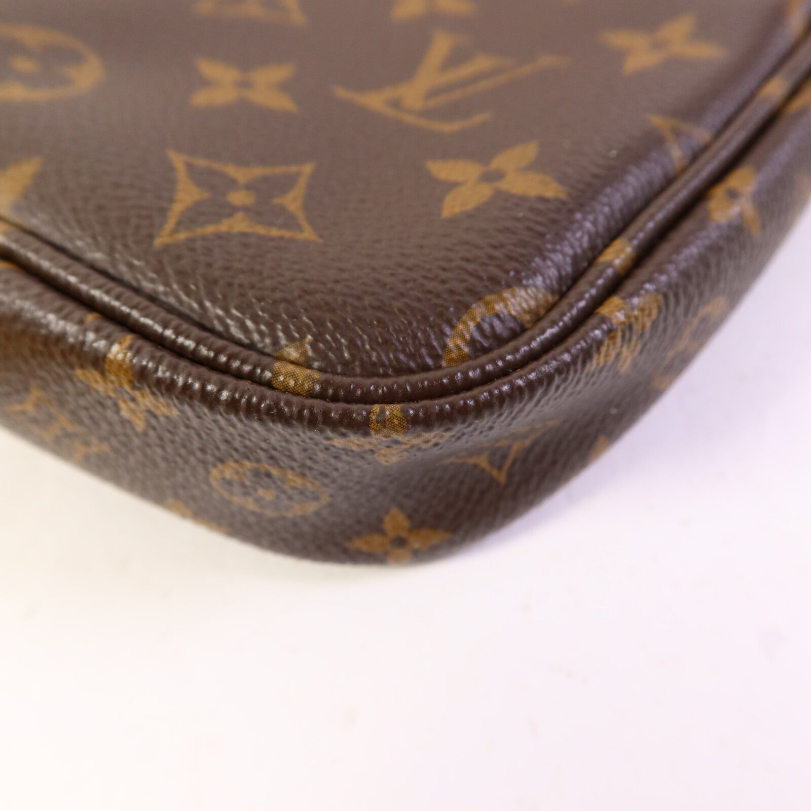 LOUIS VUITTON Monogram Multi Pochette Accessoires金扣手挽肩背兩用袋棕色