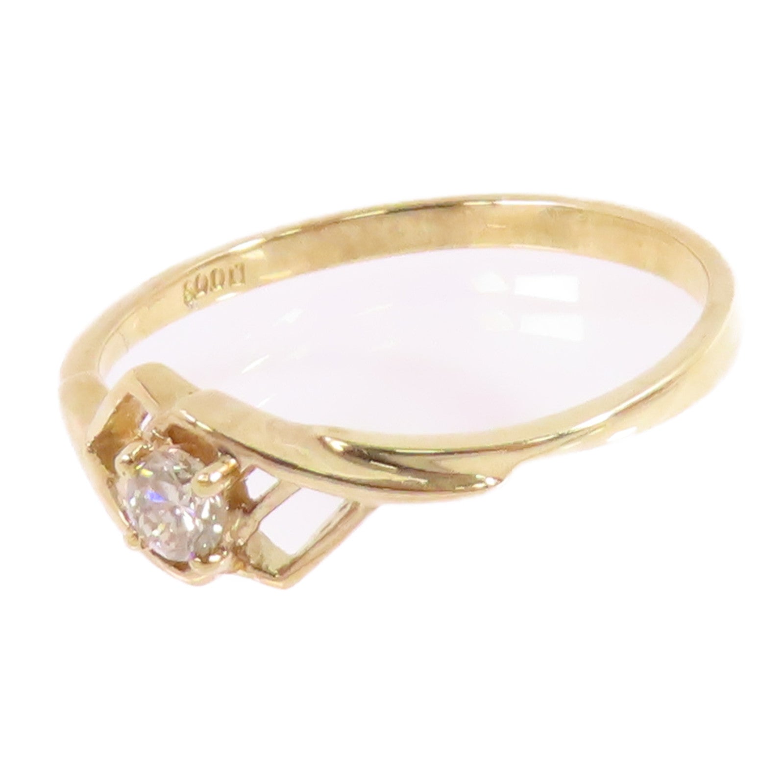 JEWELRY 【激減優惠】18K黃金/鑽石Diamond Ring戒指US#6