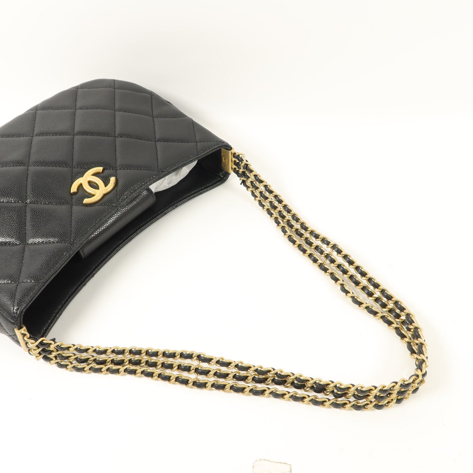 CHANEL 牛皮皮革24C Hobo Bag肩背袋