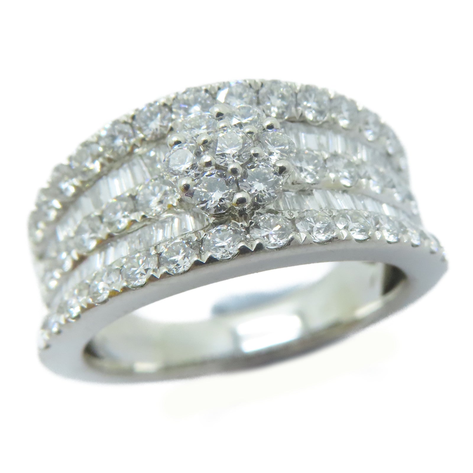 JEWELRY PT950鉑金Diamond Ring1.35ct鑚石戒指US#7.25