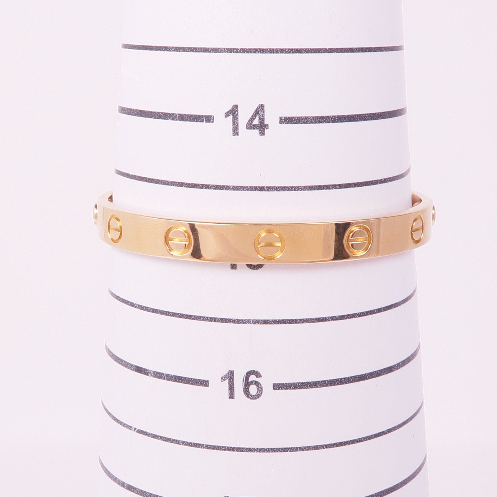 CARTIER 18K玫瑰金Love Bracelet手鐲Cartier#16