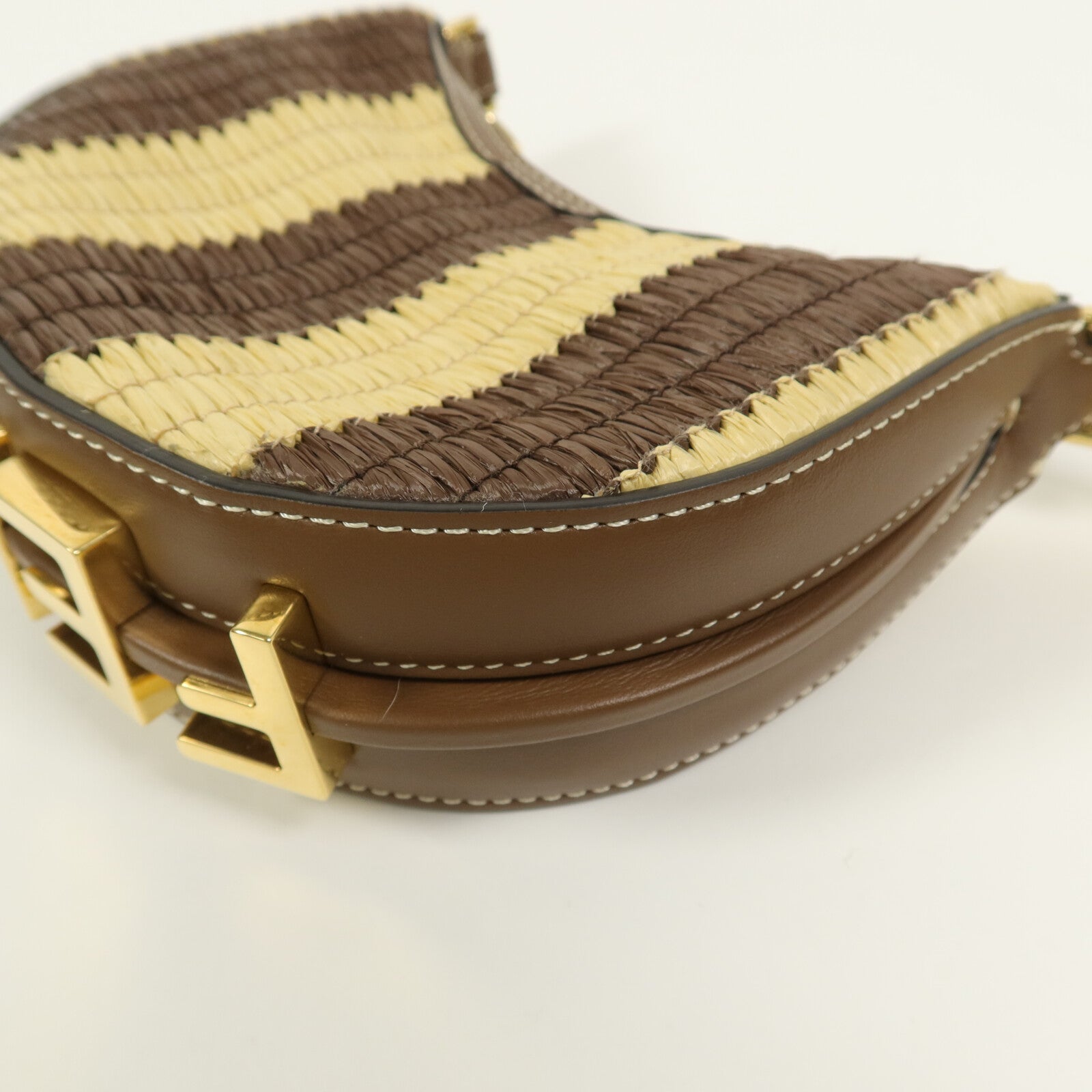 FENDI Raffia Nano Fendigraphy手挽袋