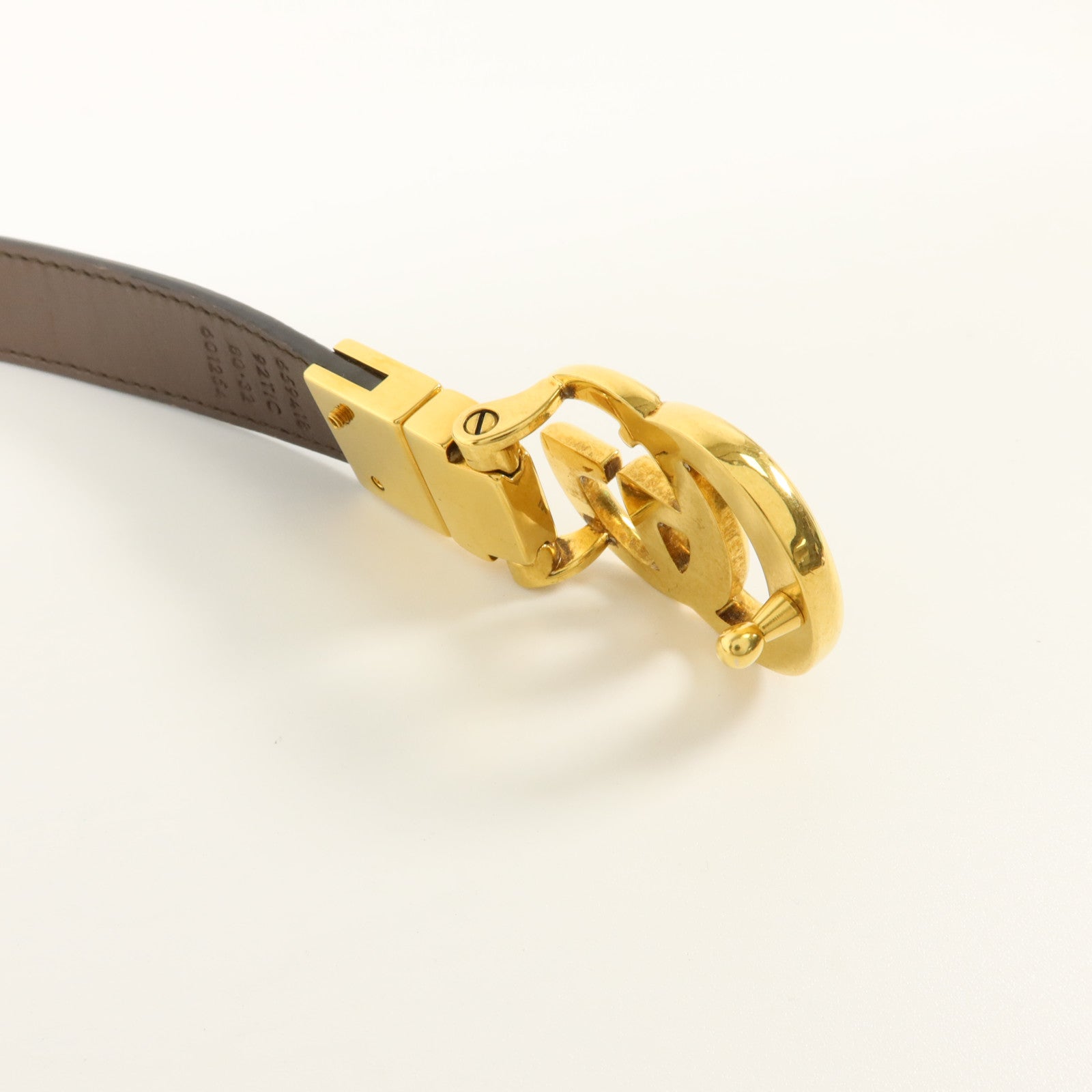 GUCCI 塗層帆布GG Marmont Reversible Belt 80cm皮帶