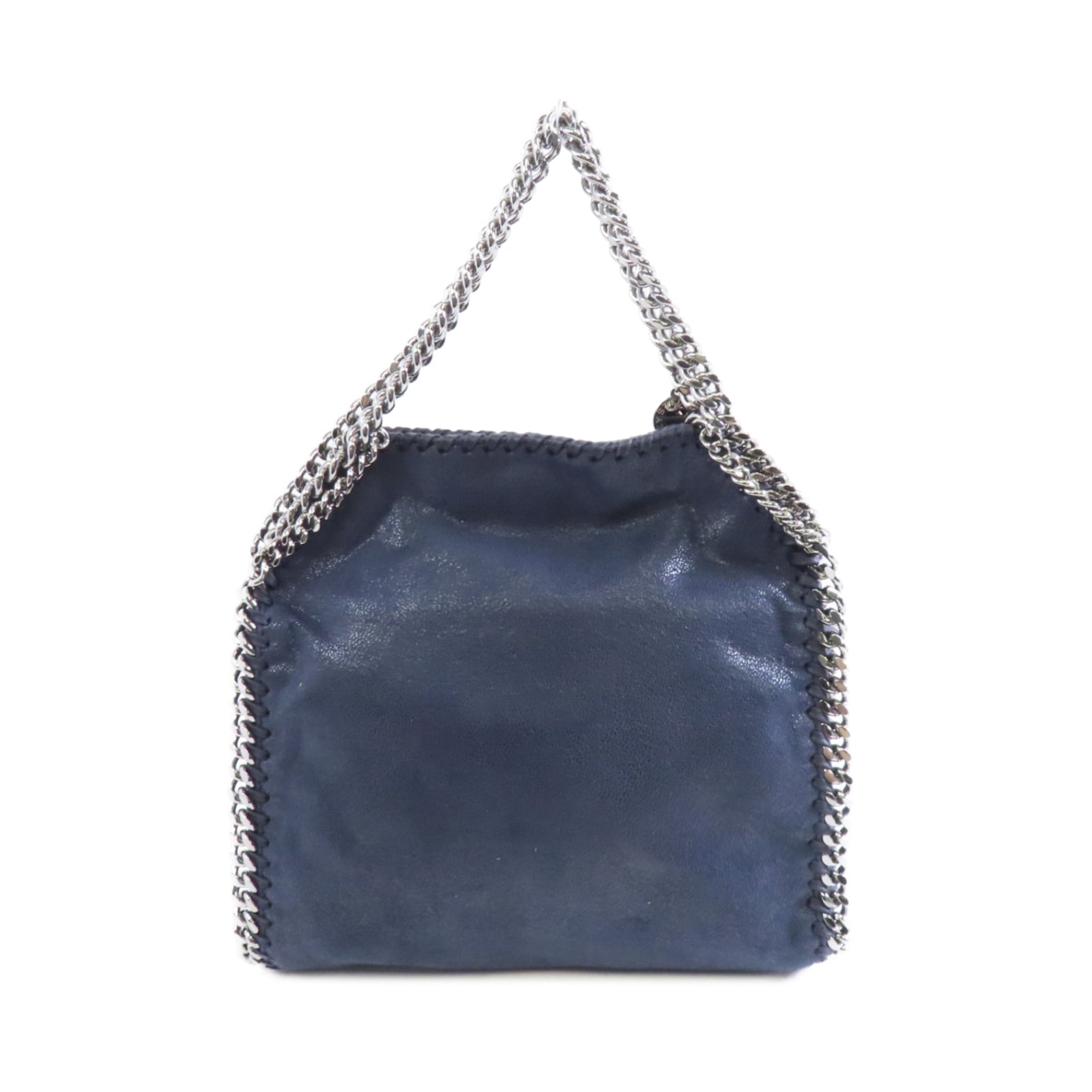 Stella McCartney 聚酯纖維2way Shoulder Bag銀扣手挽肩背兩用袋深藍色
