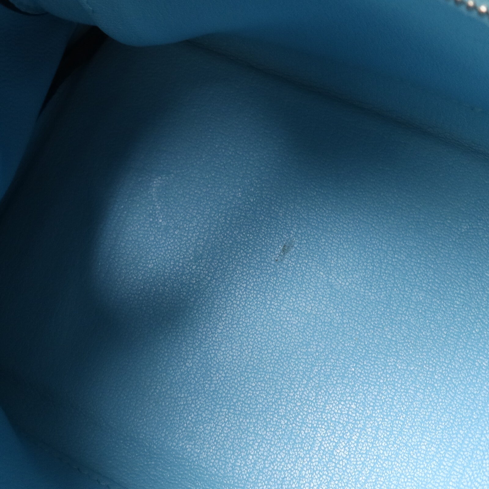 HERMES Clemence皮革Kelly 32手挽肩背兩用袋Bleu Atoll