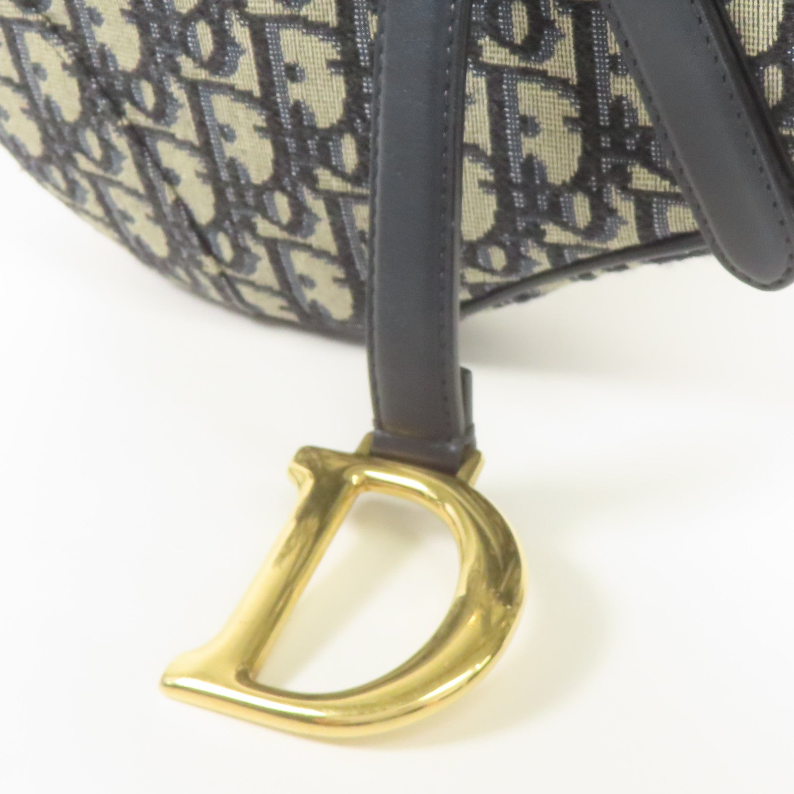 Dior 帆布Saddle金扣肩背袋